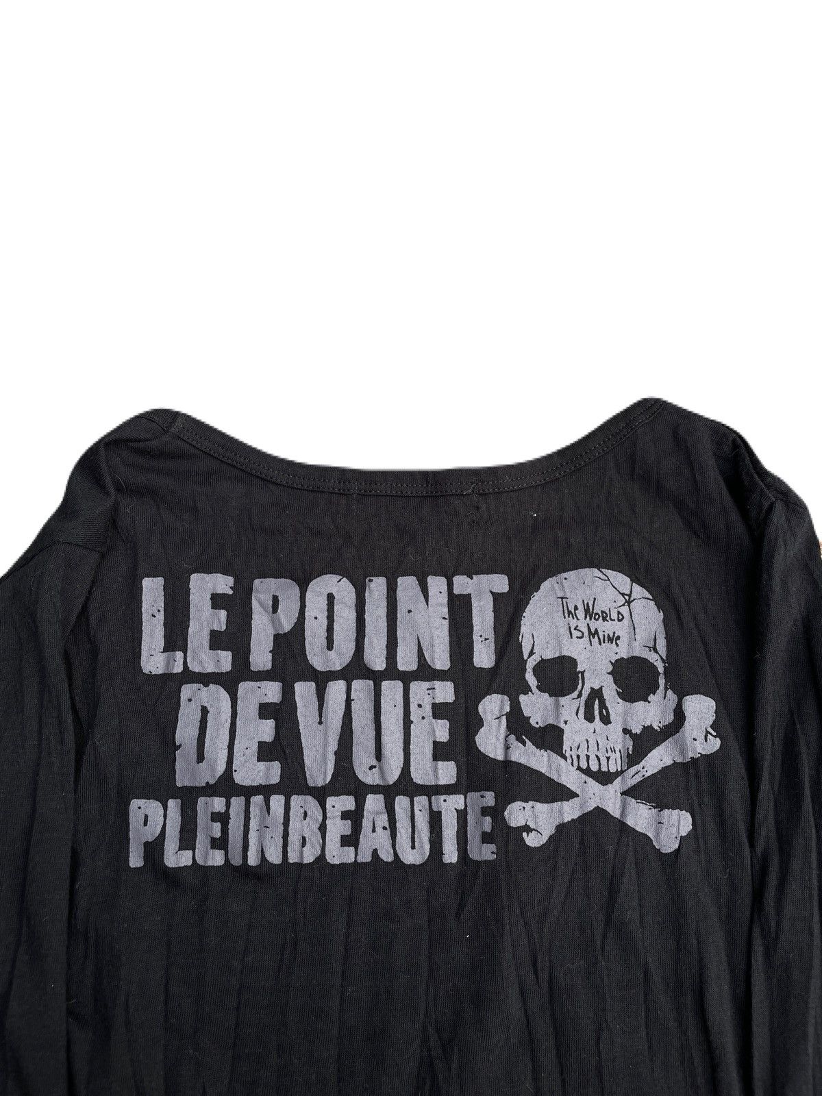 If Six Was Nine 2000s Japanese archive Glitter Skull Poem Long Sleeve Tee Size US XS / EU 42 / 0 - 8 Thumbnail