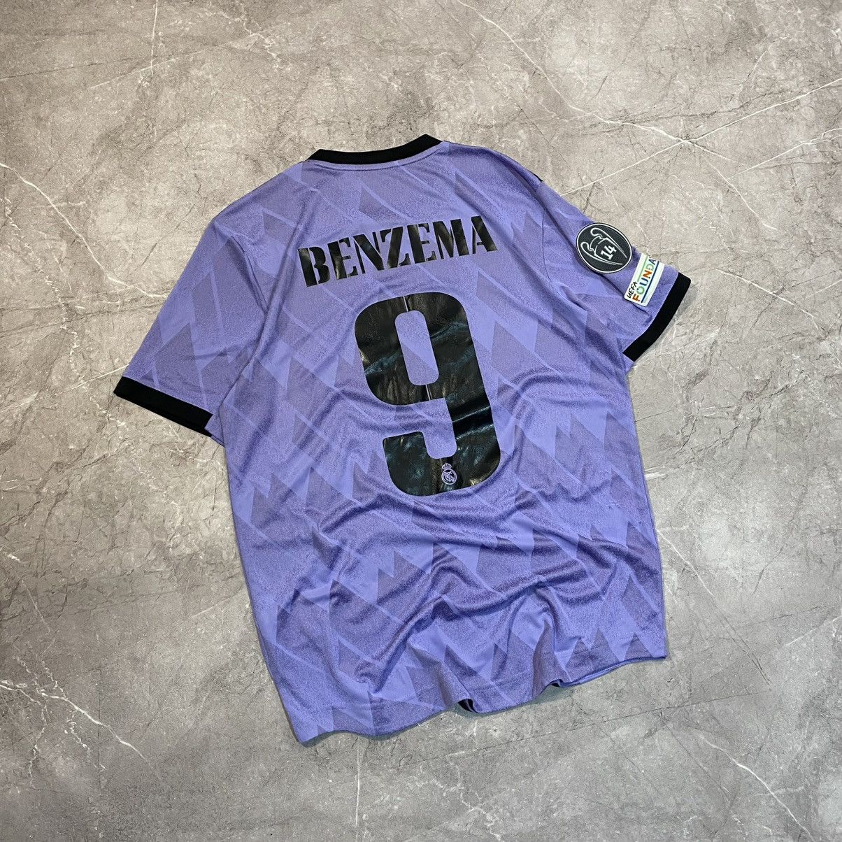 Adidas BENZEMA ! ADIDAS REAL MADRID TEE CHAMPIONS LIGA MATCH ISSUE Size US M / EU 48-50 / 2 - 17 Thumbnail