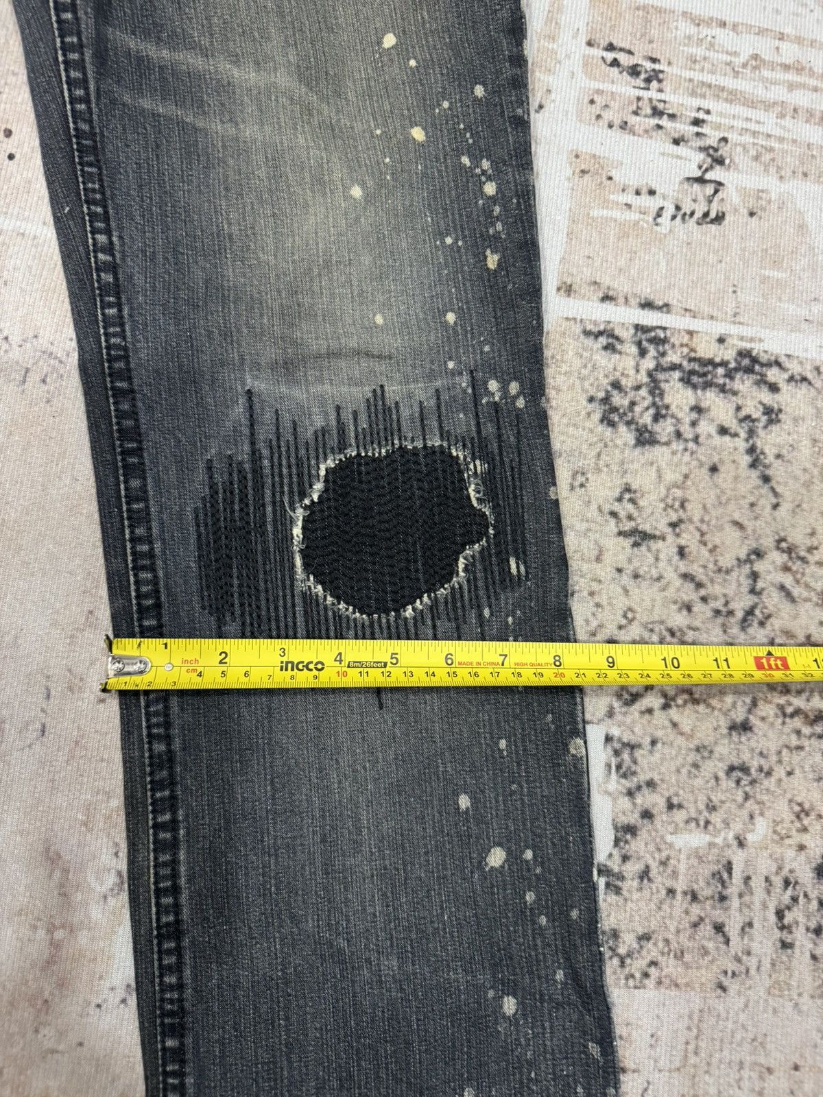 If Six Was Nine vintage NumberNine distress jeans non selvedge Size US 30 / EU 46 - 13 Thumbnail