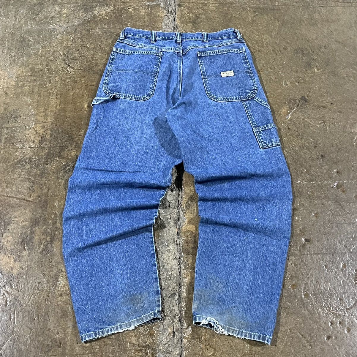 Carhartt × Vintage × Wrangler Crazy Y2K Carhartt Style Carpenter Jeans Workwear Skater Size US 34 / EU 50 - 1 Thumbnail