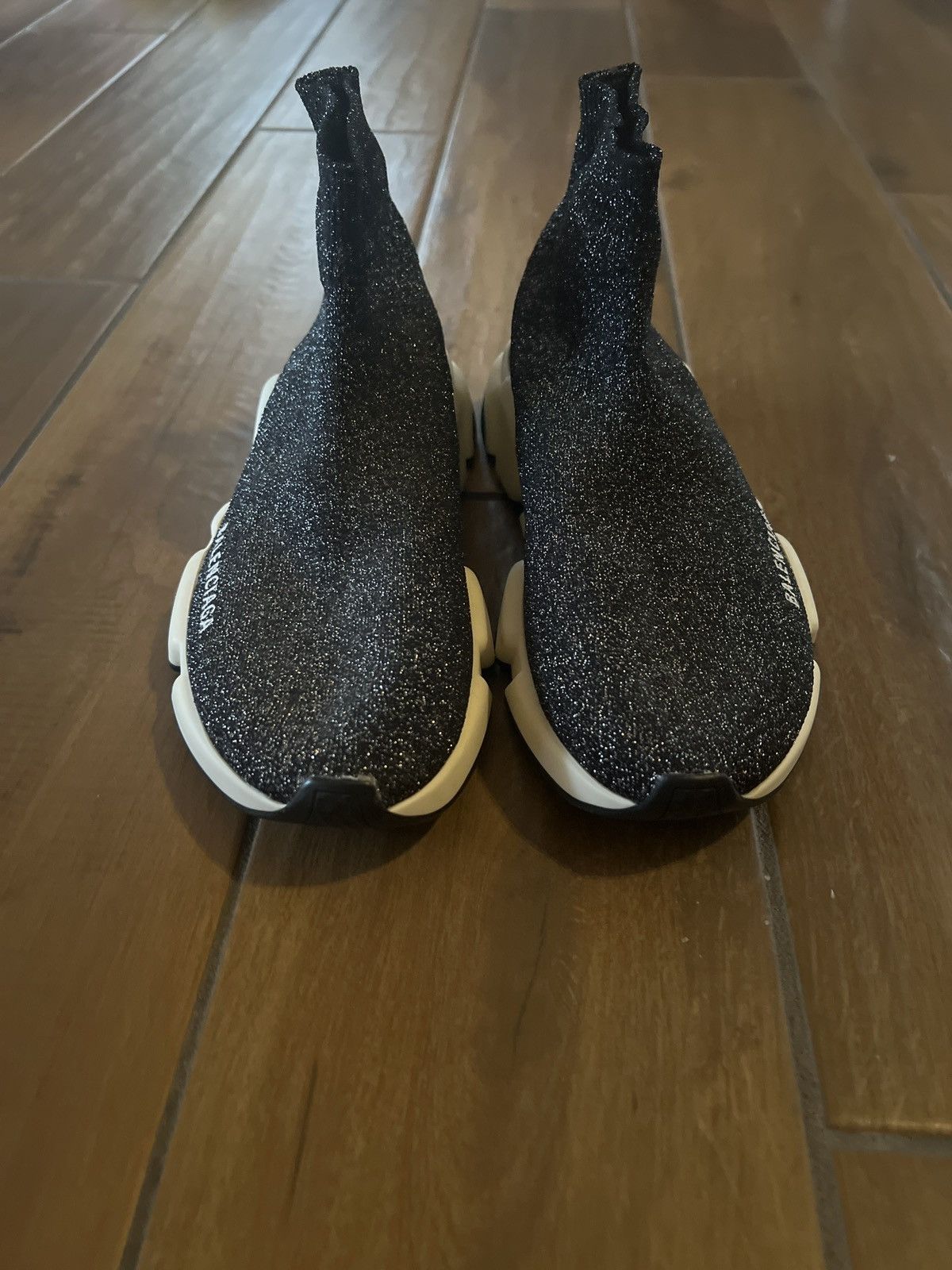 Balenciaga Black Glitter Balenciaga Sock Shoes Size US 9 / IT 39 - 7 Thumbnail