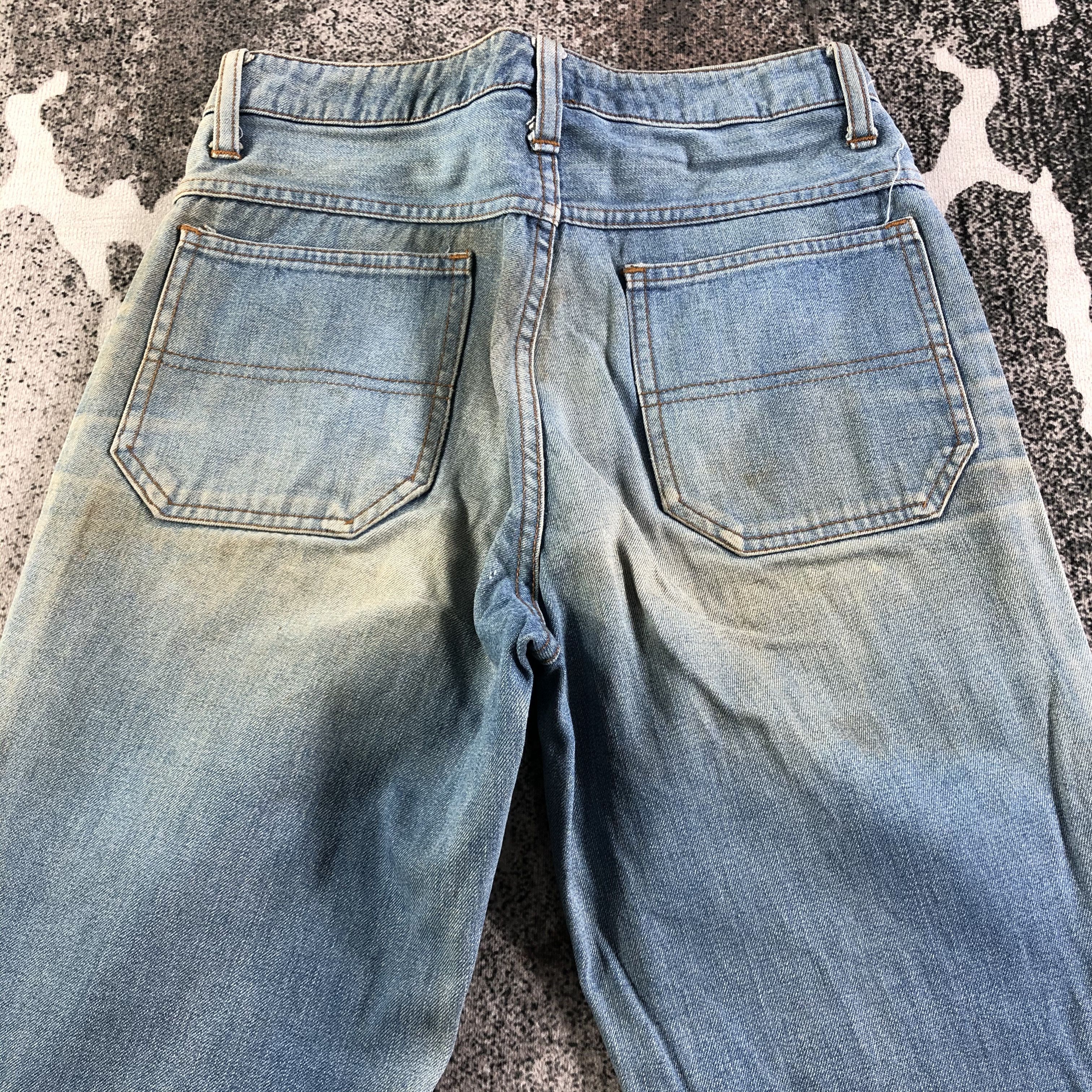 Japanese Brand Vintage Japanese Bush Pants Bell Bottom Jeans Flare Denim Size US 26 / EU 42 - 4 Thumbnail