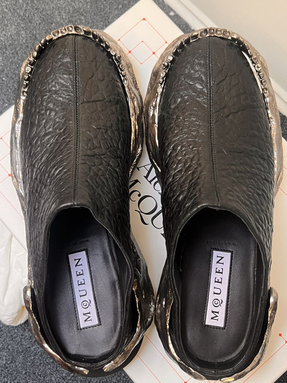 Alexander McQueen Alexander McQueen Wave metal jaw mules Size US 11.5 / EU 44-45 - 6 Thumbnail
