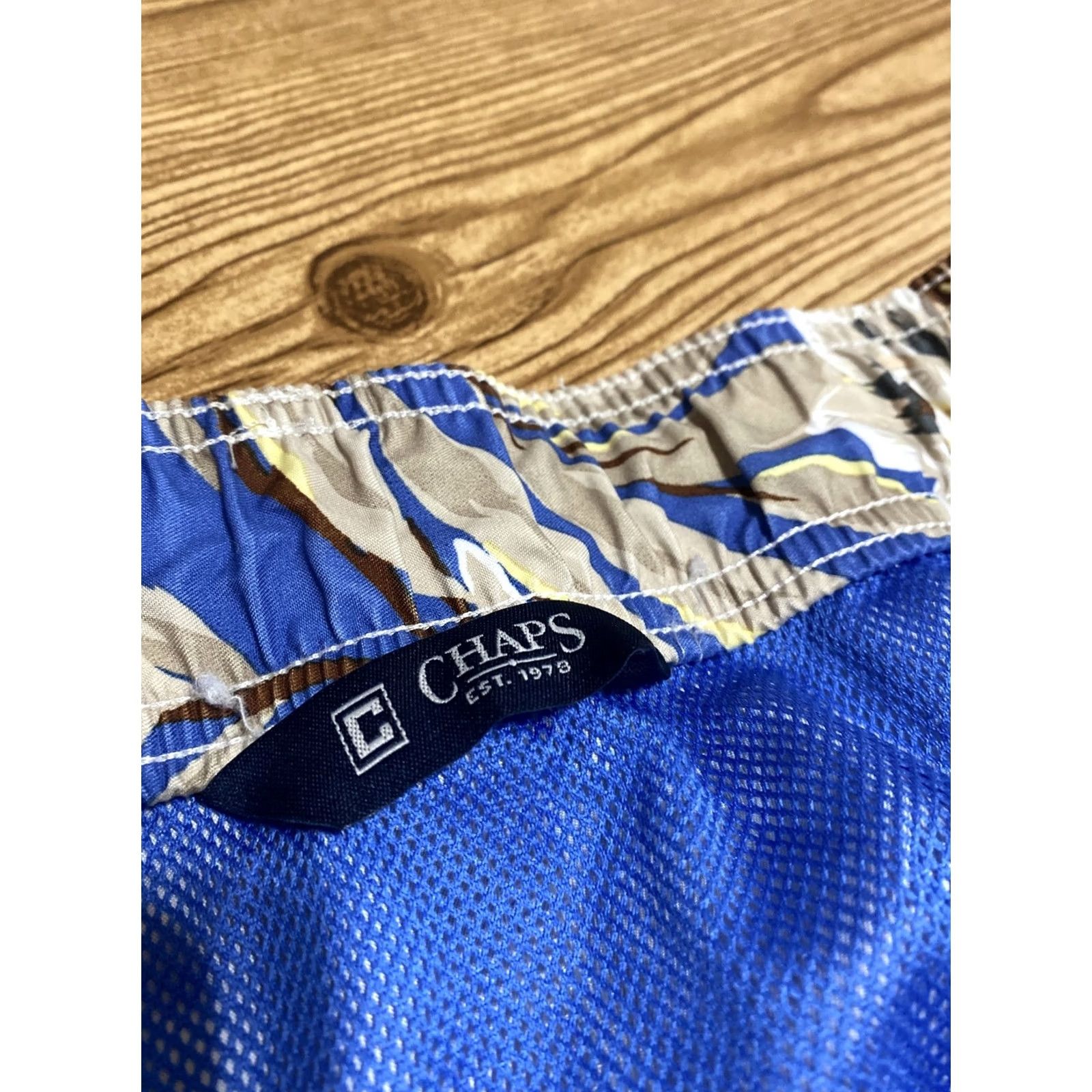 Chaps Chaps Hawaiian Floral Swim Shorts Trunks Swimsuit XL 9" inseam Blue Size US 36 / EU 52 - 4 Thumbnail