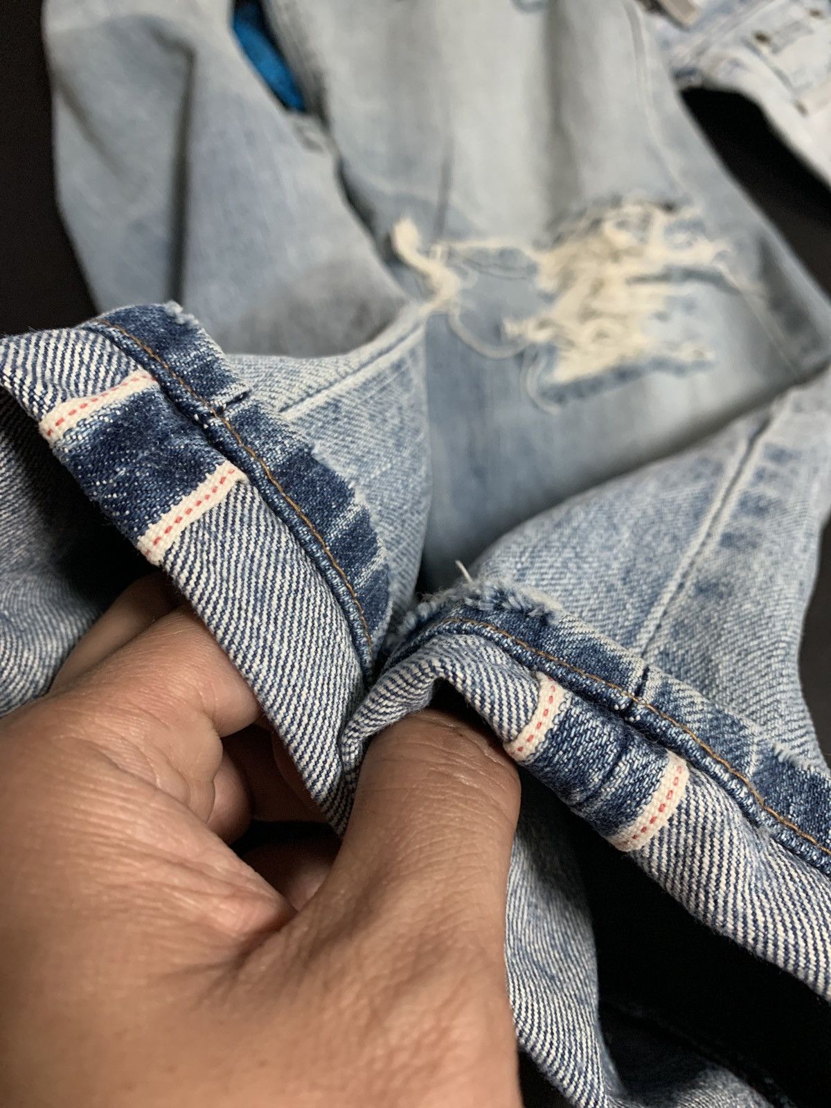 Levi's × Self Edge × Vintage Vintage Levis Big E 502 Made In Japan Distressed Denim Size US 28 / EU 44 - 12 Thumbnail