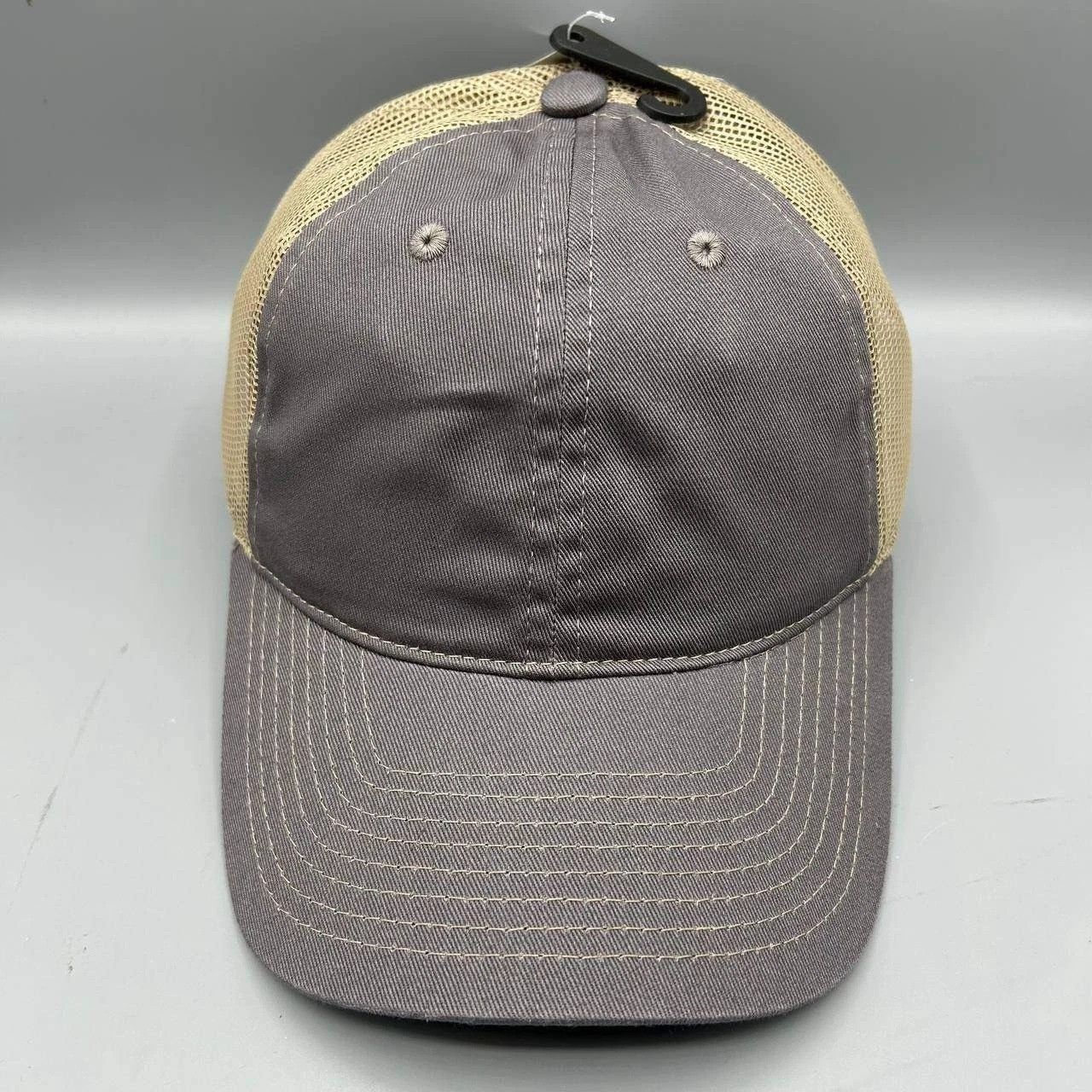 The Game The Game Trucker Hat Men Gray Blank Plain Snap Back Cotton Size ONE SIZE - 1 Thumbnail