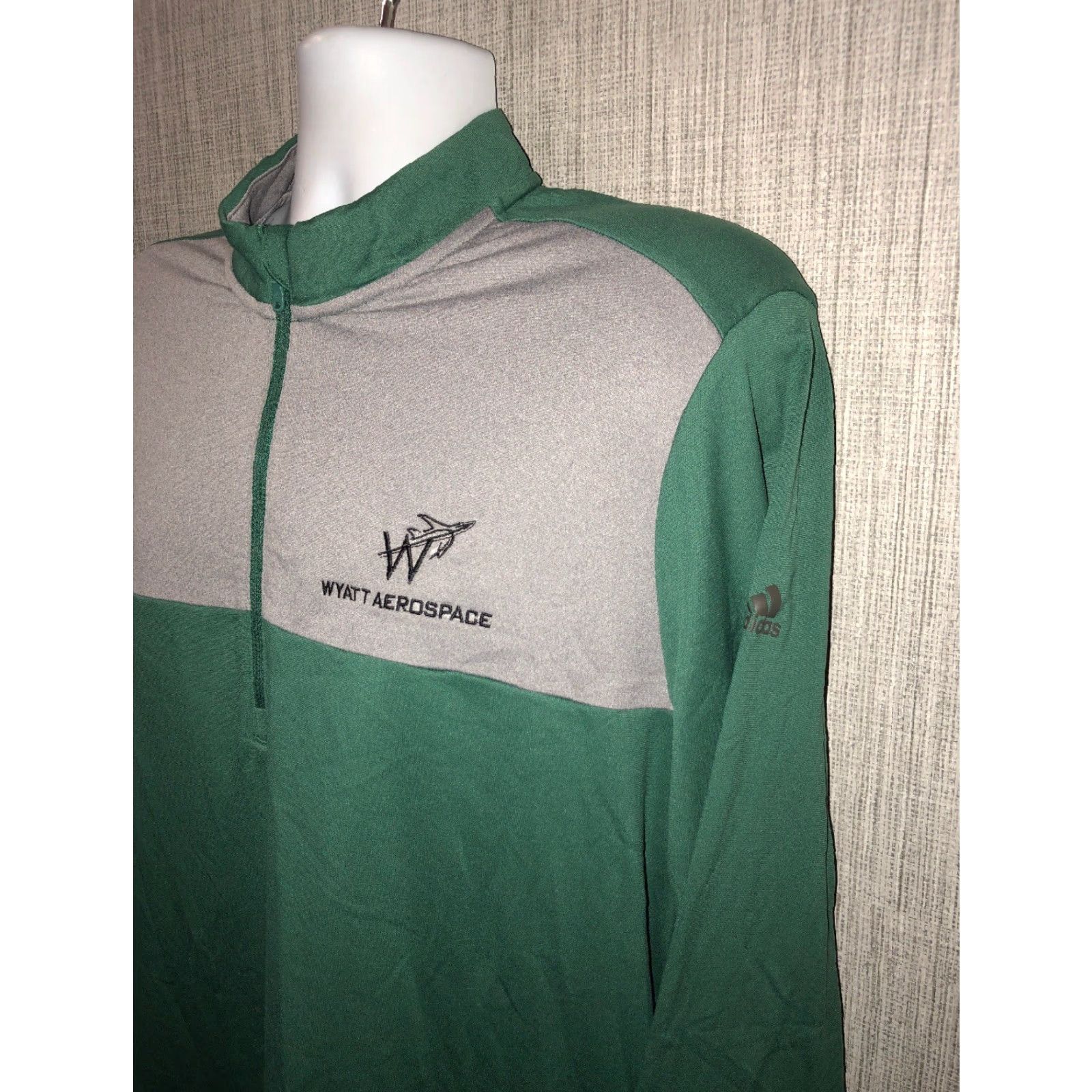 Adidas Adidas Climawarm Mens Green/Gray 1/2 Zip Pullover Jacket Size XL NEW Size US XL / EU 56 / 4 - 2 Thumbnail