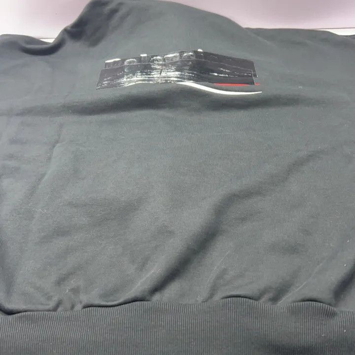 Balenciaga Balenciaga Tape Logo Black Hoodie 0079-2507 Size US M / EU 48-50 / 2 - 9 Thumbnail