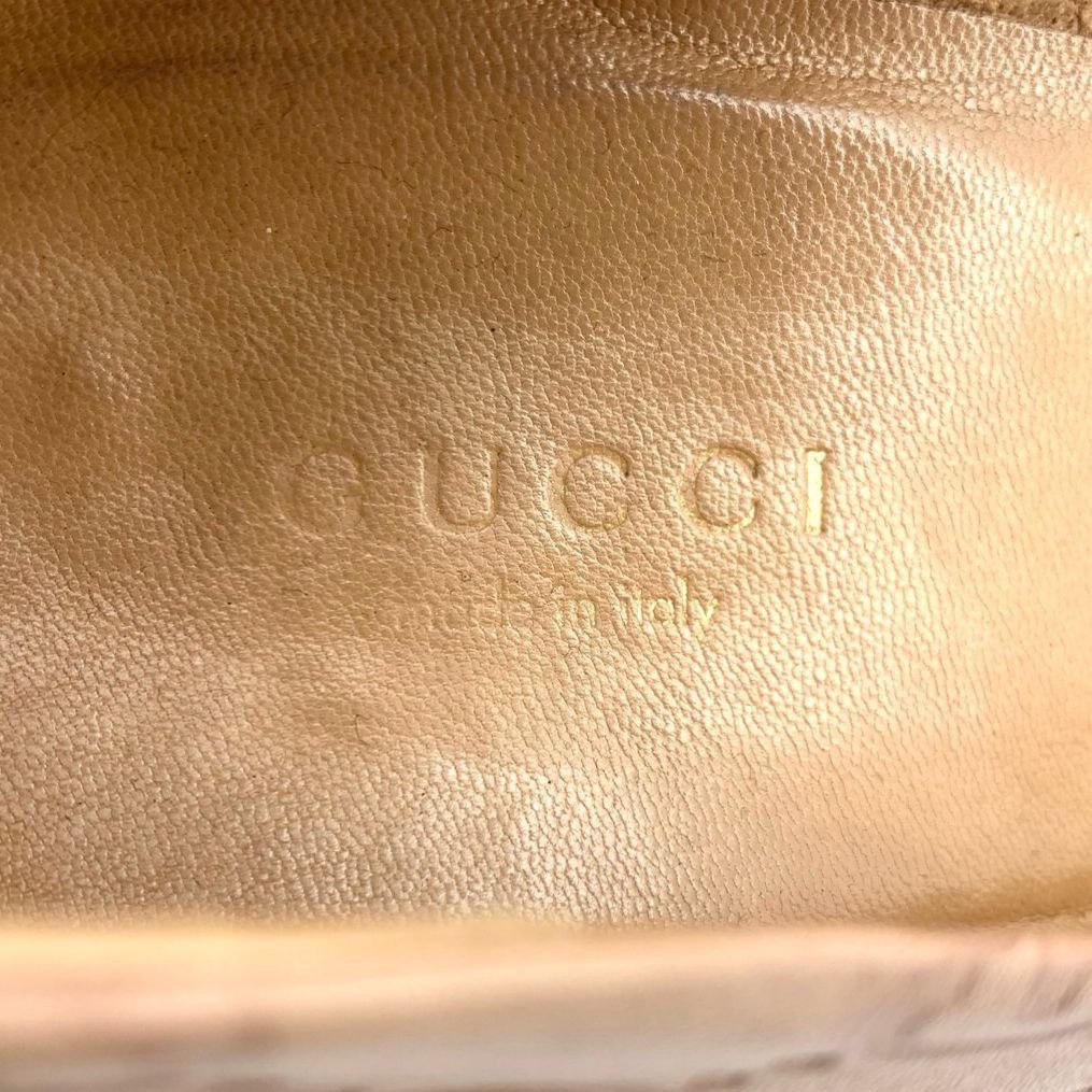 Gucci Gucci Size 36.5 Double G Presbyopia Leather Pointed-Toe Heel Size US 6.5 / IT 36.5 - 2 Thumbnail