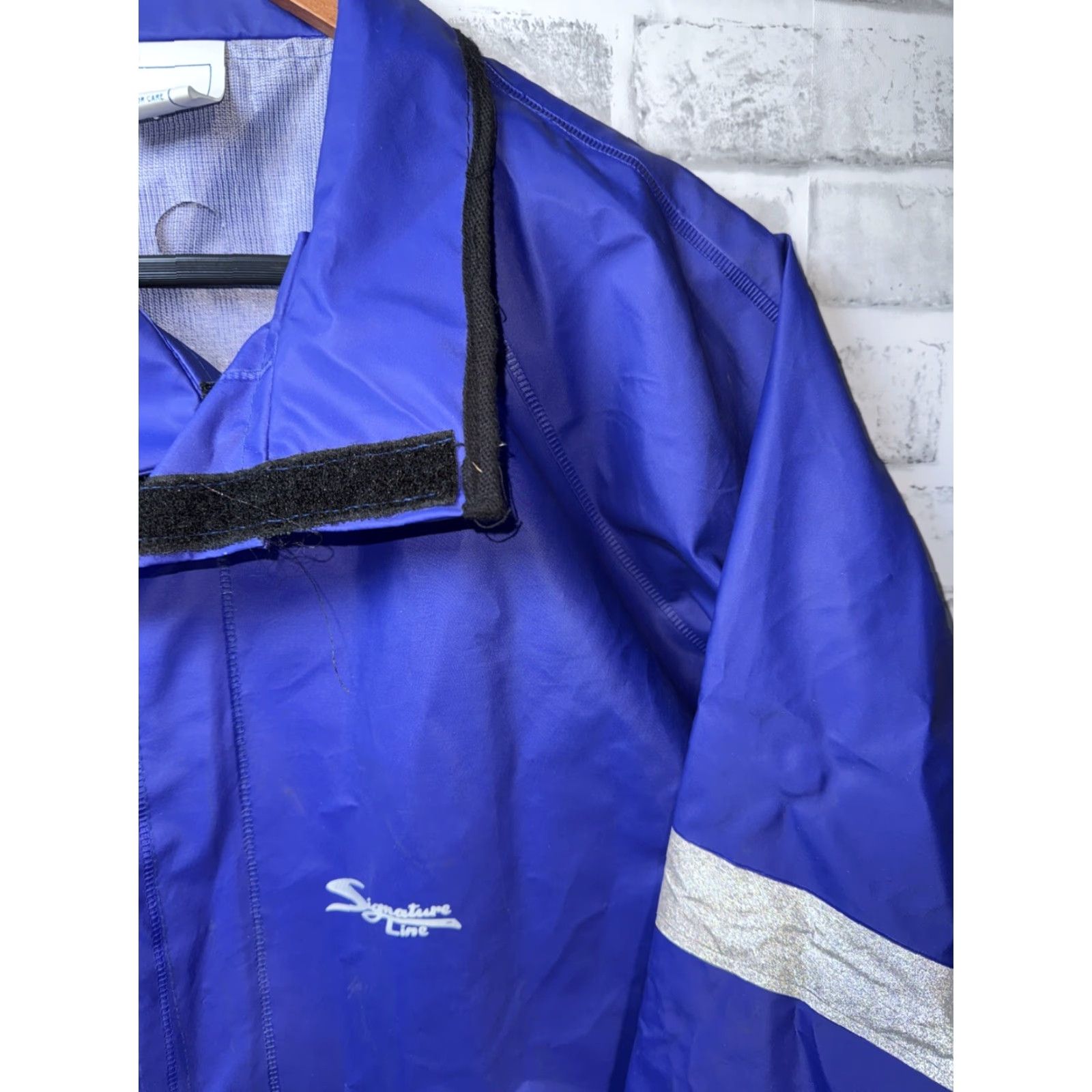 Vintage Dry Rider Signature Line Jacket Men XL Blue Rain Wind Water Repellent Motorcycle Lined Size US XL / EU 56 / 4 - 3 Thumbnail