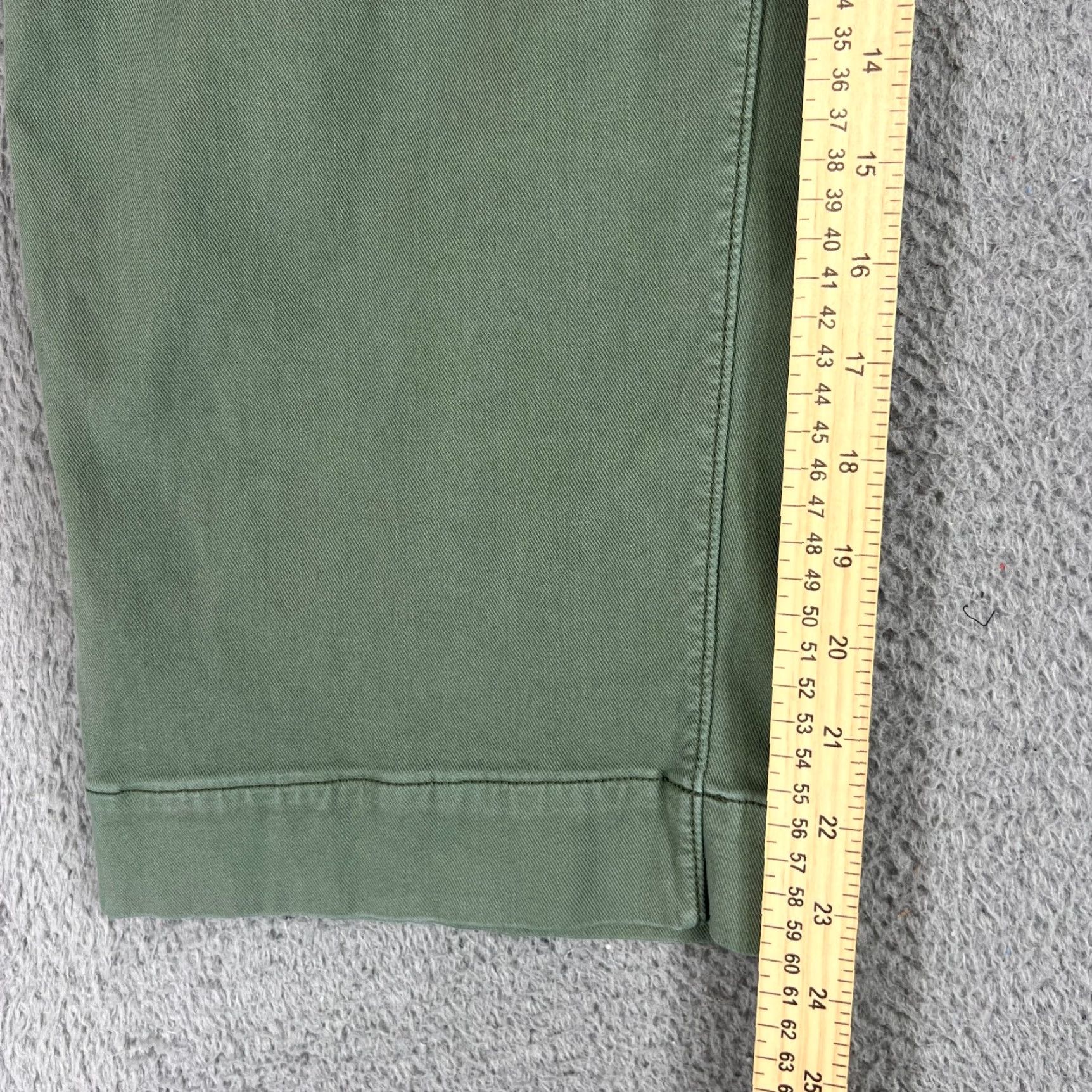 Spanx Spanx Pants Womens Medium Stretch Twill Pull On Cropped Green Wide-Leg 20312Q Size 32" / US 10 / IT 46 - 3 Thumbnail