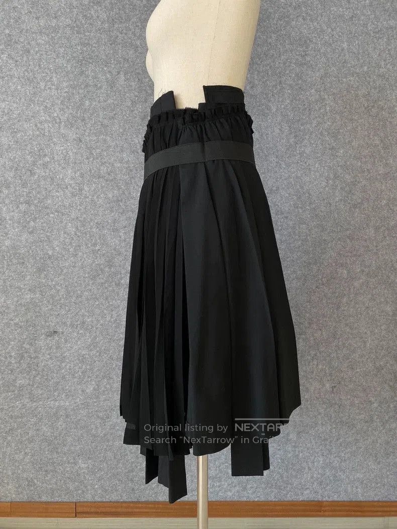 Comme des Garcons COMME des GARCONS Asymmetric Pleated Skirt. Size US 36 / EU 52 - 4 Thumbnail