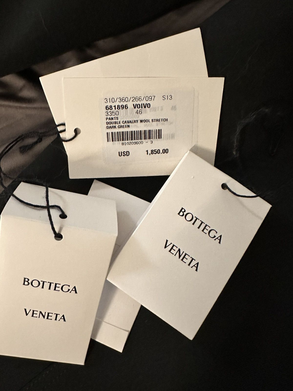 Bottega Veneta double cavalry wool pants Size US 30 / EU 46 - 11 Thumbnail
