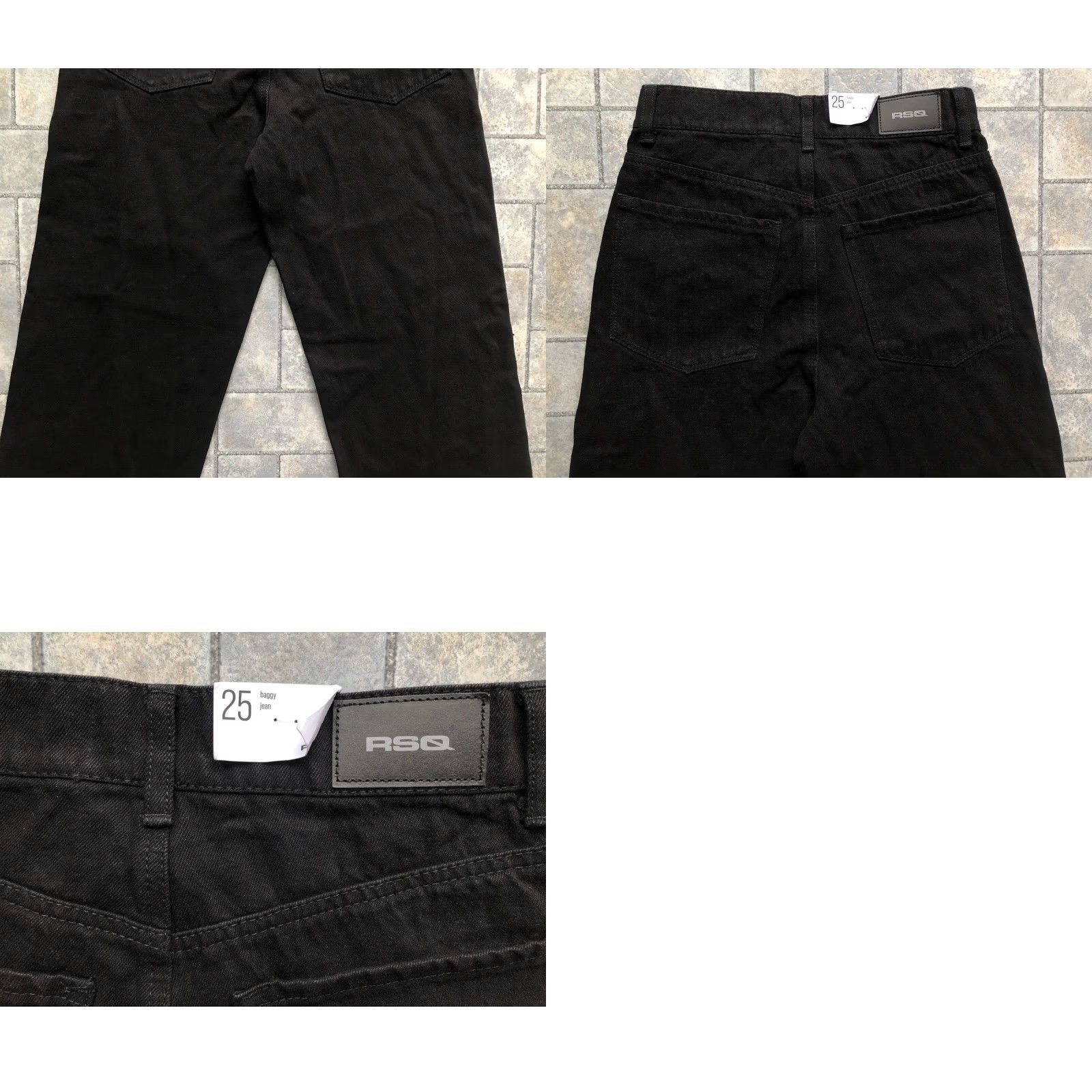 Rsq RSQ Jeans Baggy Black 25 Women 100% Cotton NWT Tilly’s 90s Punk Preppy MSRP 42.99 Regular Modern Casual Tilly’s Size 42" / US 20 - 10 Thumbnail