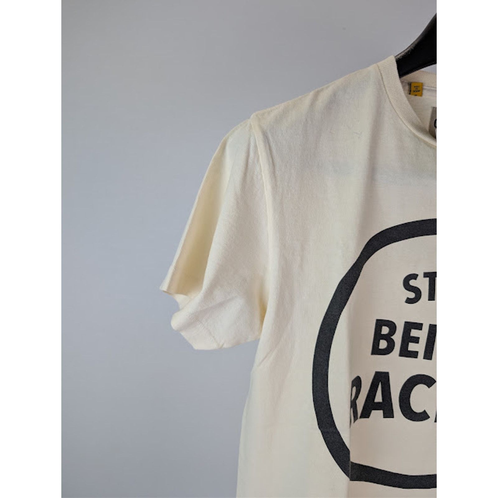 Gallery Dept. o1rshd1 Stop Being Racist T-Shirt in Cream / Neutrals XL Size US XL / EU 56 / 4 - 6 Thumbnail