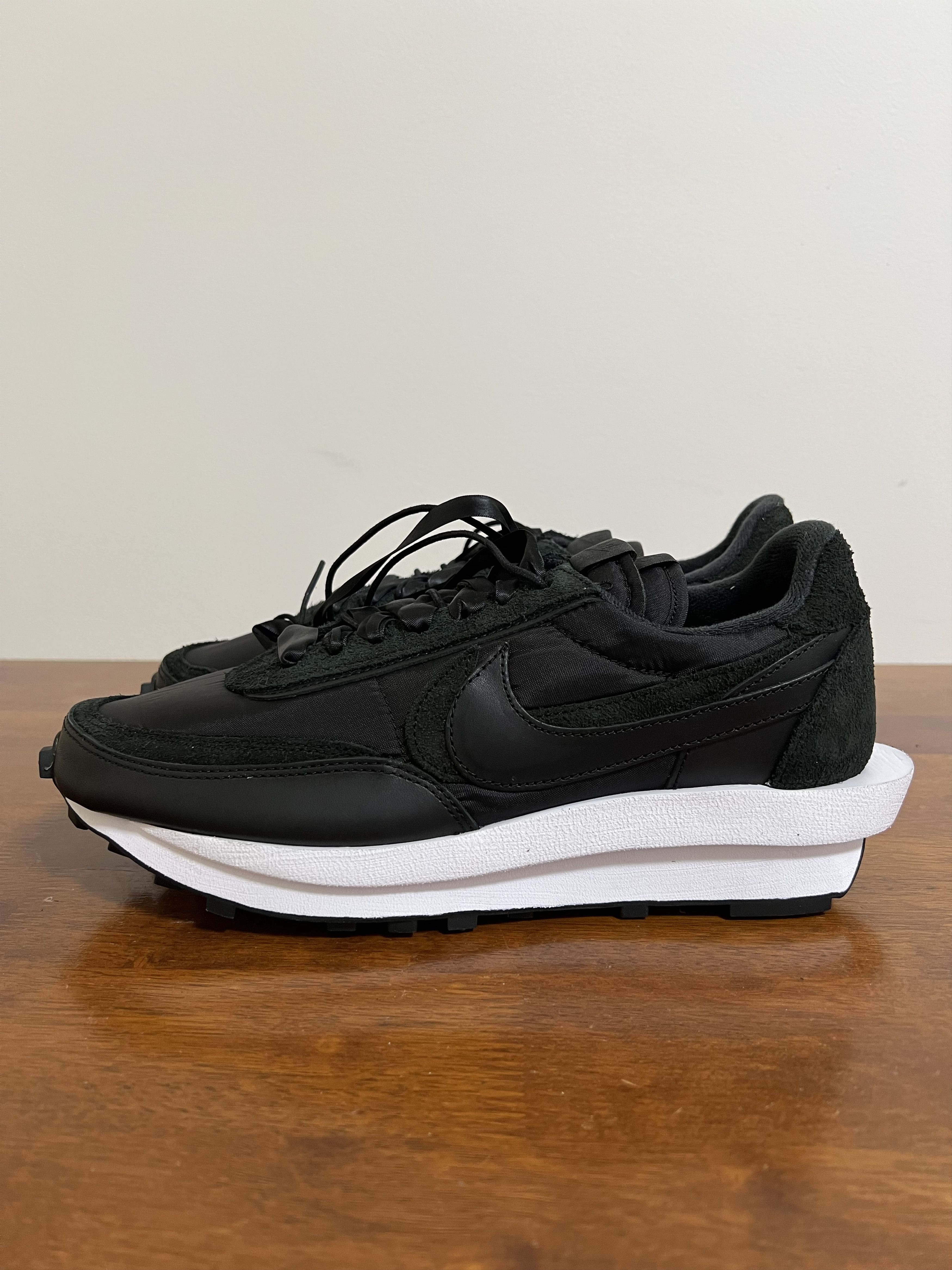 Nike × Sacai 💚 2020 Sacai x Nike LD Waffle Black/Black US 11 NEW Size US 11 / EU 44 - 3 Thumbnail