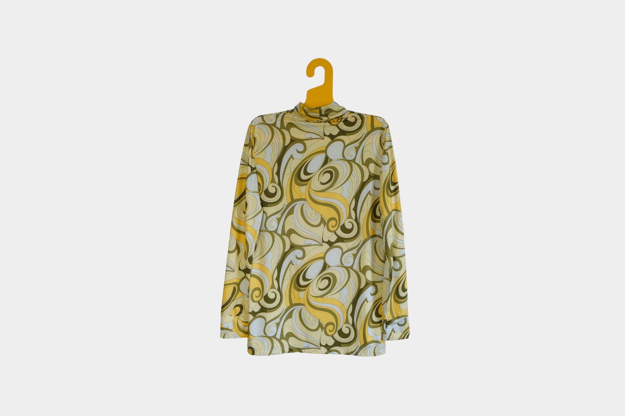 Raf Simons Raf Simons Runway Yellow & Green All Over Printed Turtleneck Size US L / EU 52-54 / 3 - 2 Thumbnail