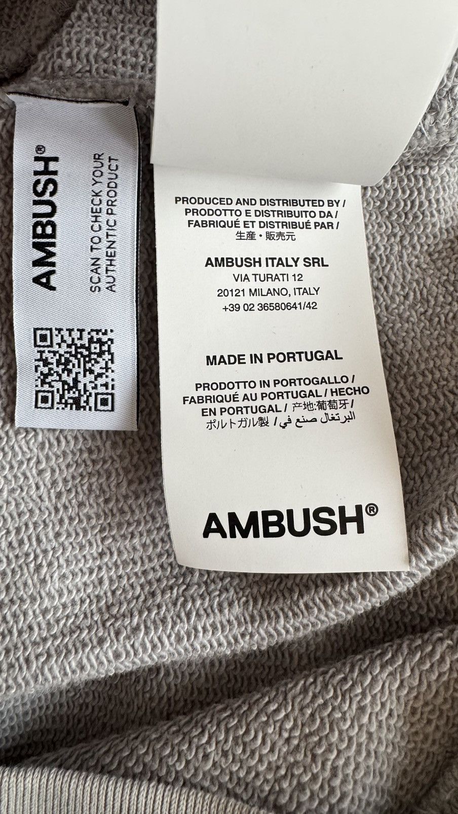 Ambush Design Ambush hoodie L grey new with tags Size US L / EU 52-54 / 3 - 8 Thumbnail