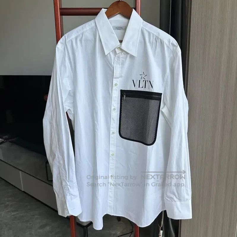 Valentino Valentino Men's White Long Sleeve Shirt . Size US L / EU 52-54 / 3 - 1 Thumbnail