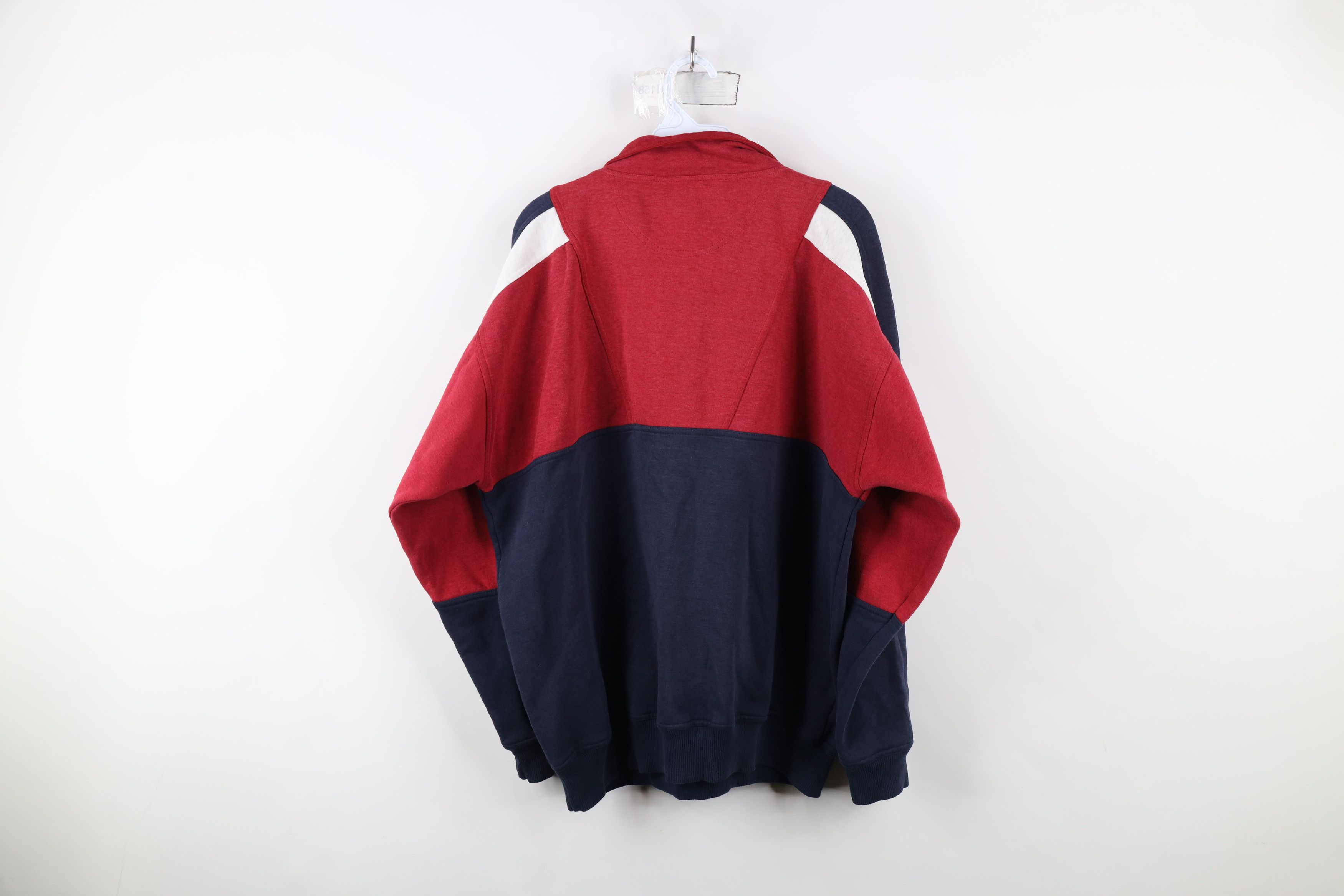 Vintage Vintage 90s Streetwear Block Half Zip Pullover Sweatshirt Size US L / EU 52-54 / 3 - 9 Thumbnail