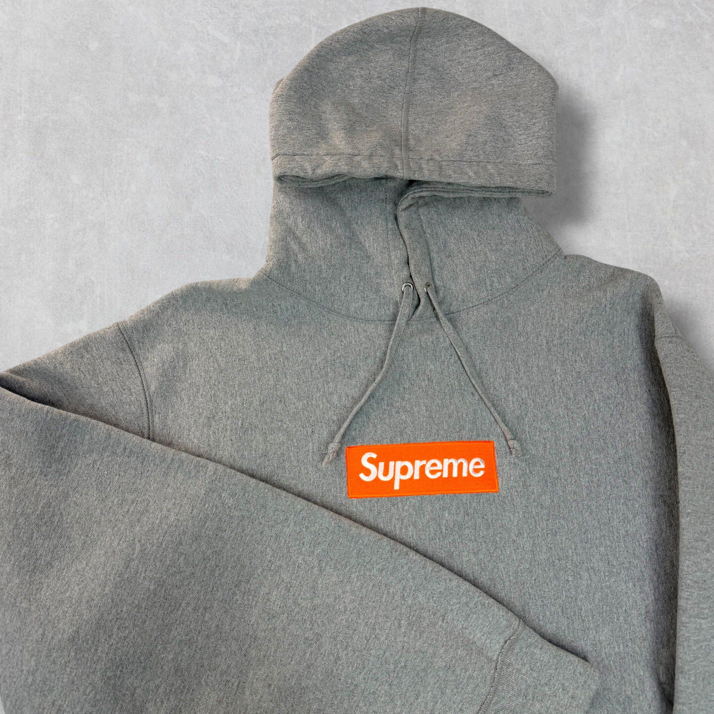 Supreme Supreme Box Logo Heather Grey Hoodie XL Size US XL / EU 56 / 4 - 3 Thumbnail