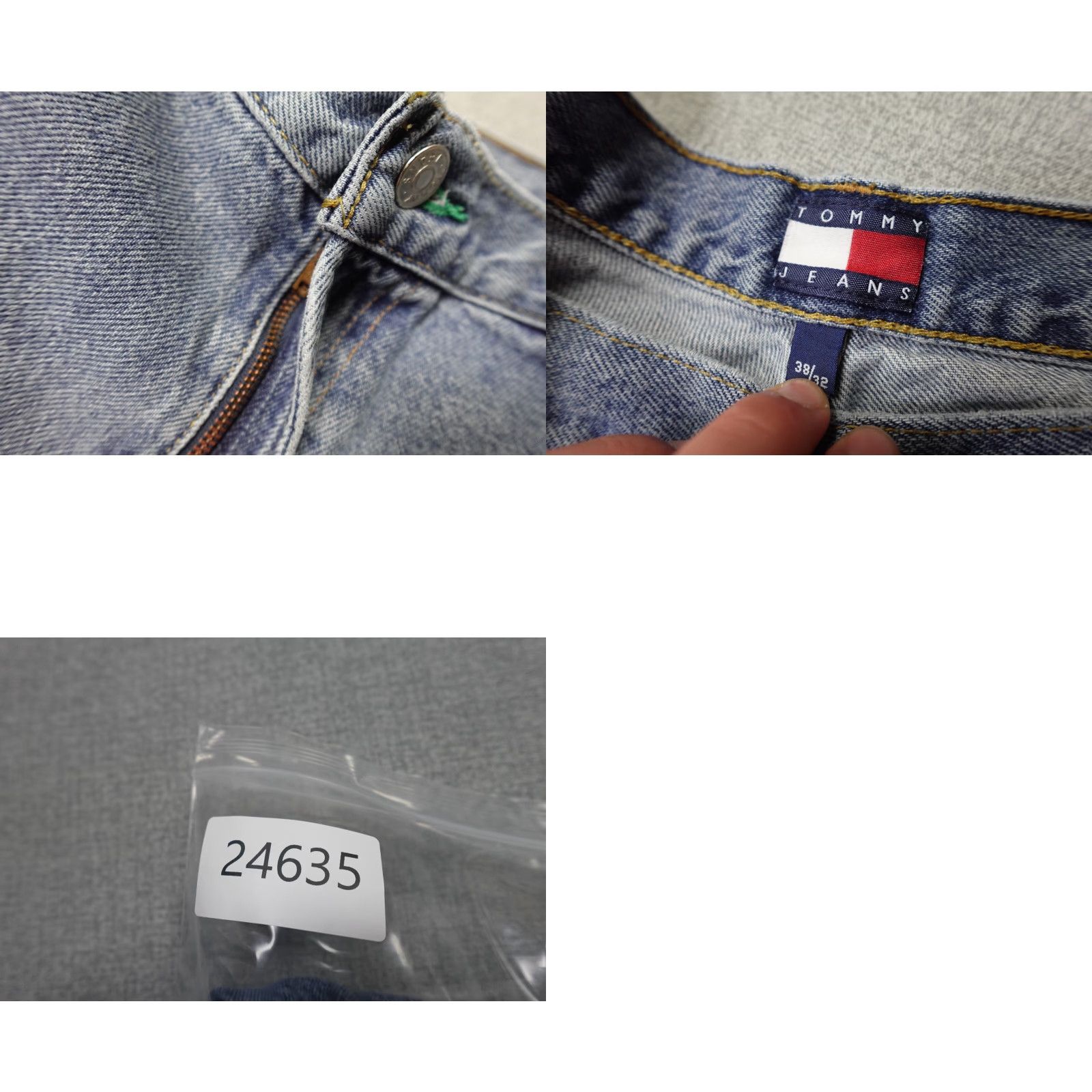 Tommy Hilfiger Tommy Hilfiger Jeans Mens 38x32 Blue Dark Wash Baggy Hip Hop Vintage Style Straight Size US 38 / EU 54 - 9 Thumbnail