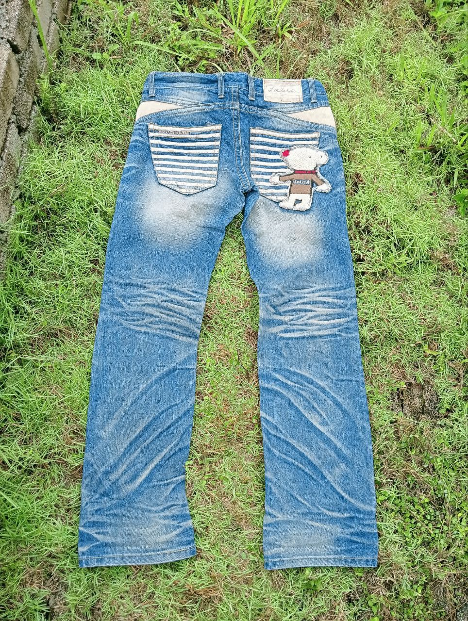 Japanese Brand VINTAGE LOLITA JEANS DISTRESSED DENIM JEANS Size US 33 - 1 Thumbnail