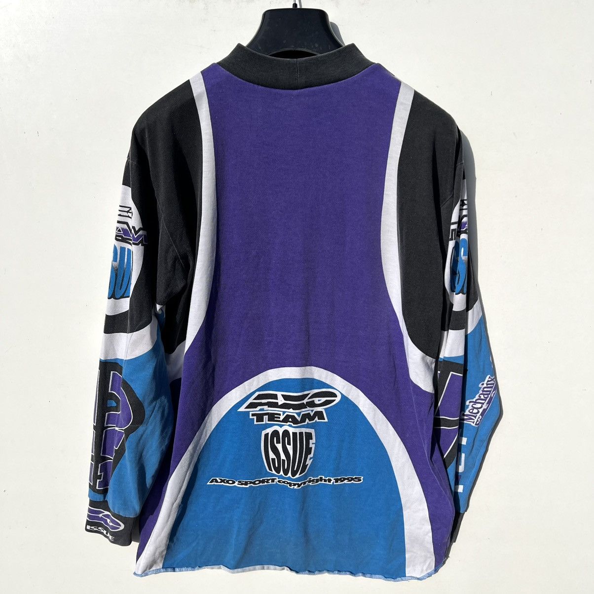 Vintage vintage motocross jersey AXO team issue 1995 long sleeve Size US L / EU 52-54 / 3 - 9 Thumbnail