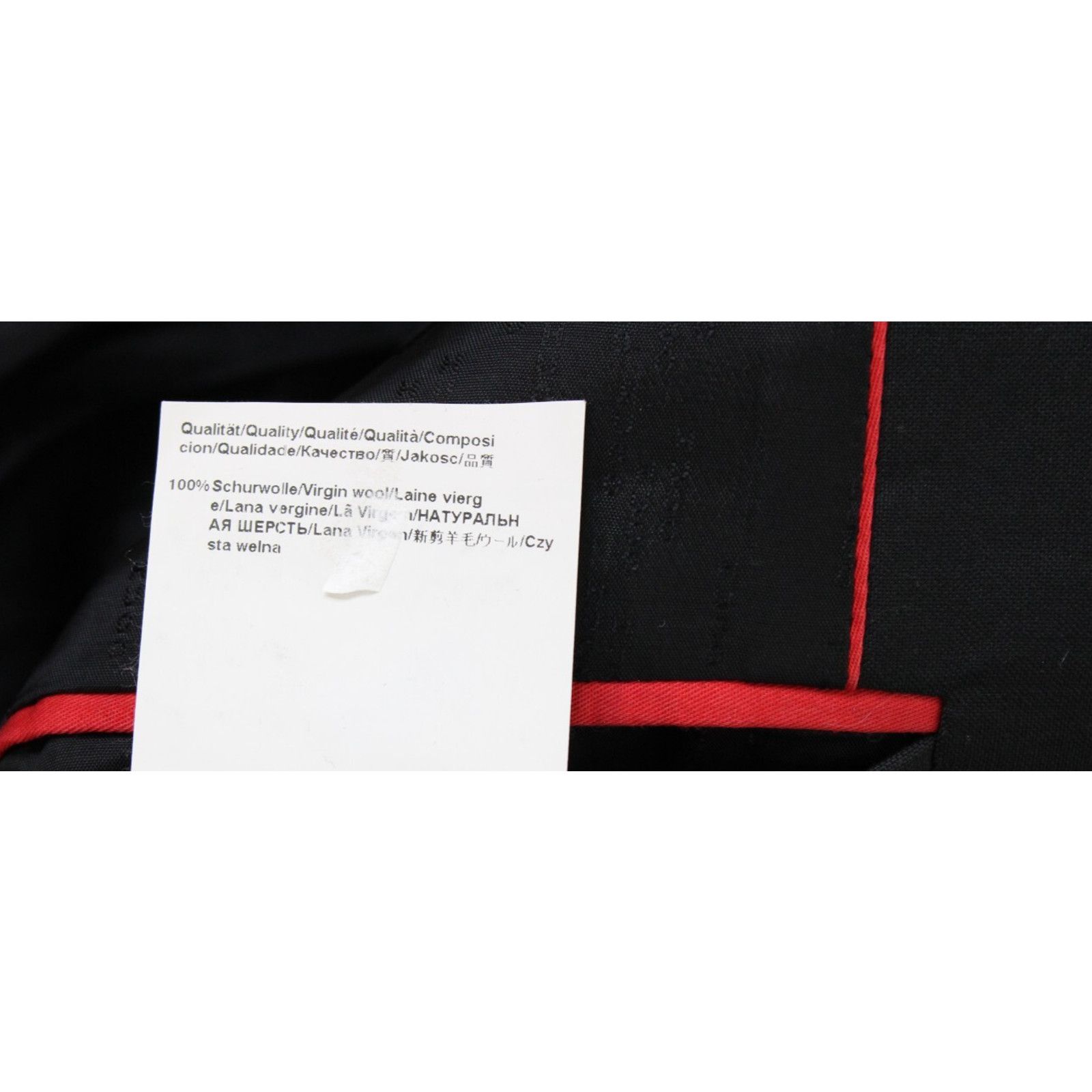Hugo Boss Hugo Boss Mens Blazer 40S Solid Black 100% Virgin Wool Size 40S - 8 Thumbnail