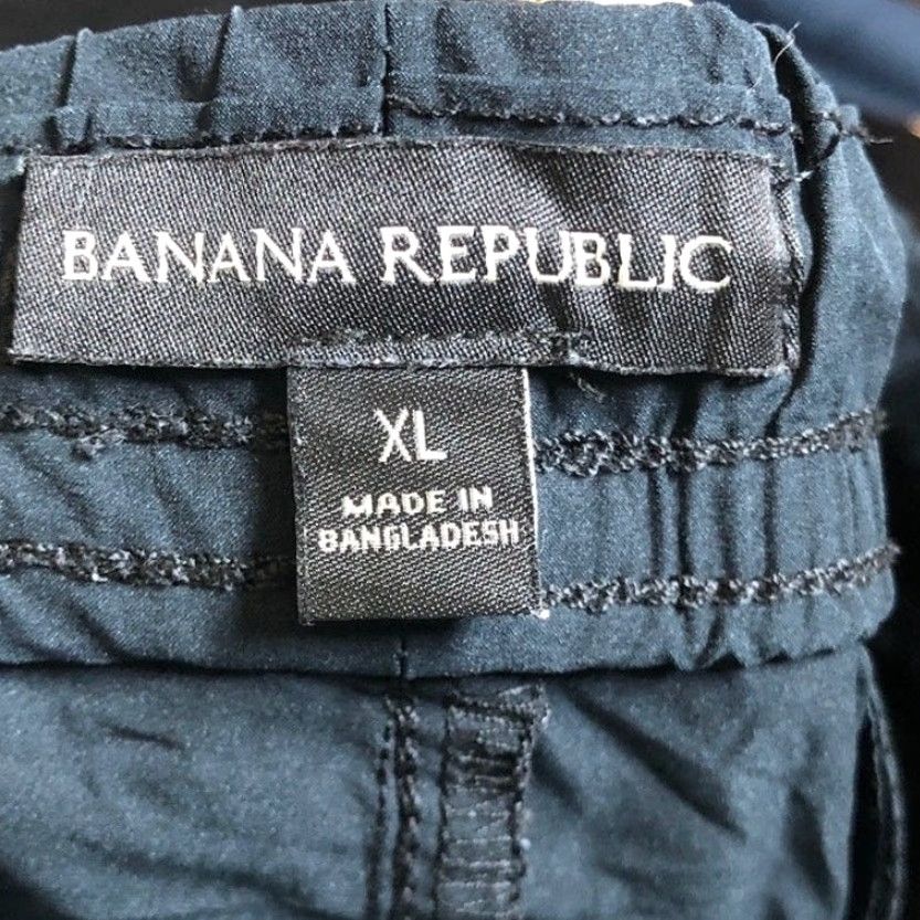 Banana Republic VINTAGE Banana Republic Mens Pants Black Motion Tech Tapered Ankle Jogger XL Size US 38 / EU 54 - 4 Thumbnail