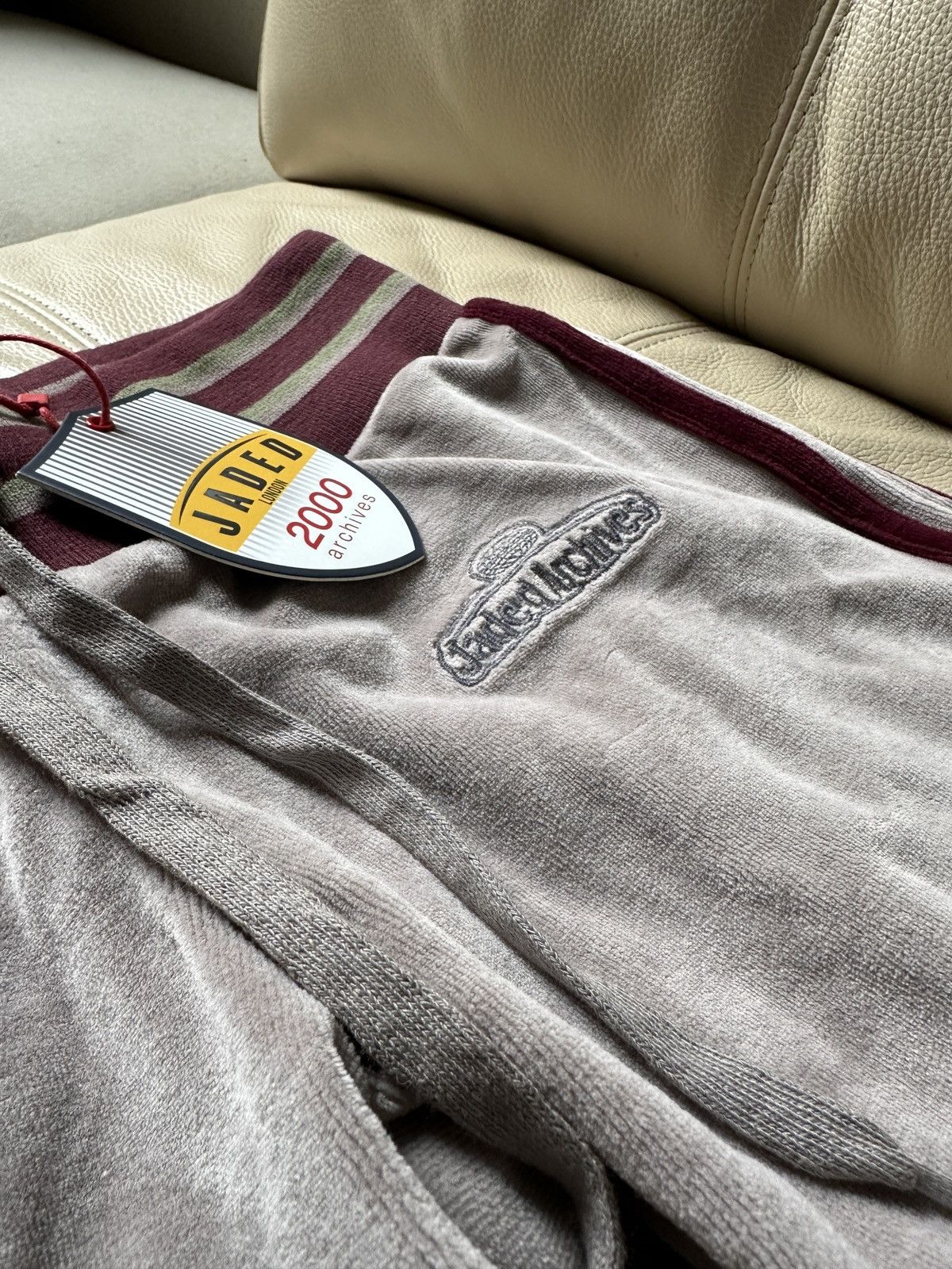 Jaded London 2000 Archives Velour Trousers Size 25" / US 0 / IT 36 - 2 Thumbnail
