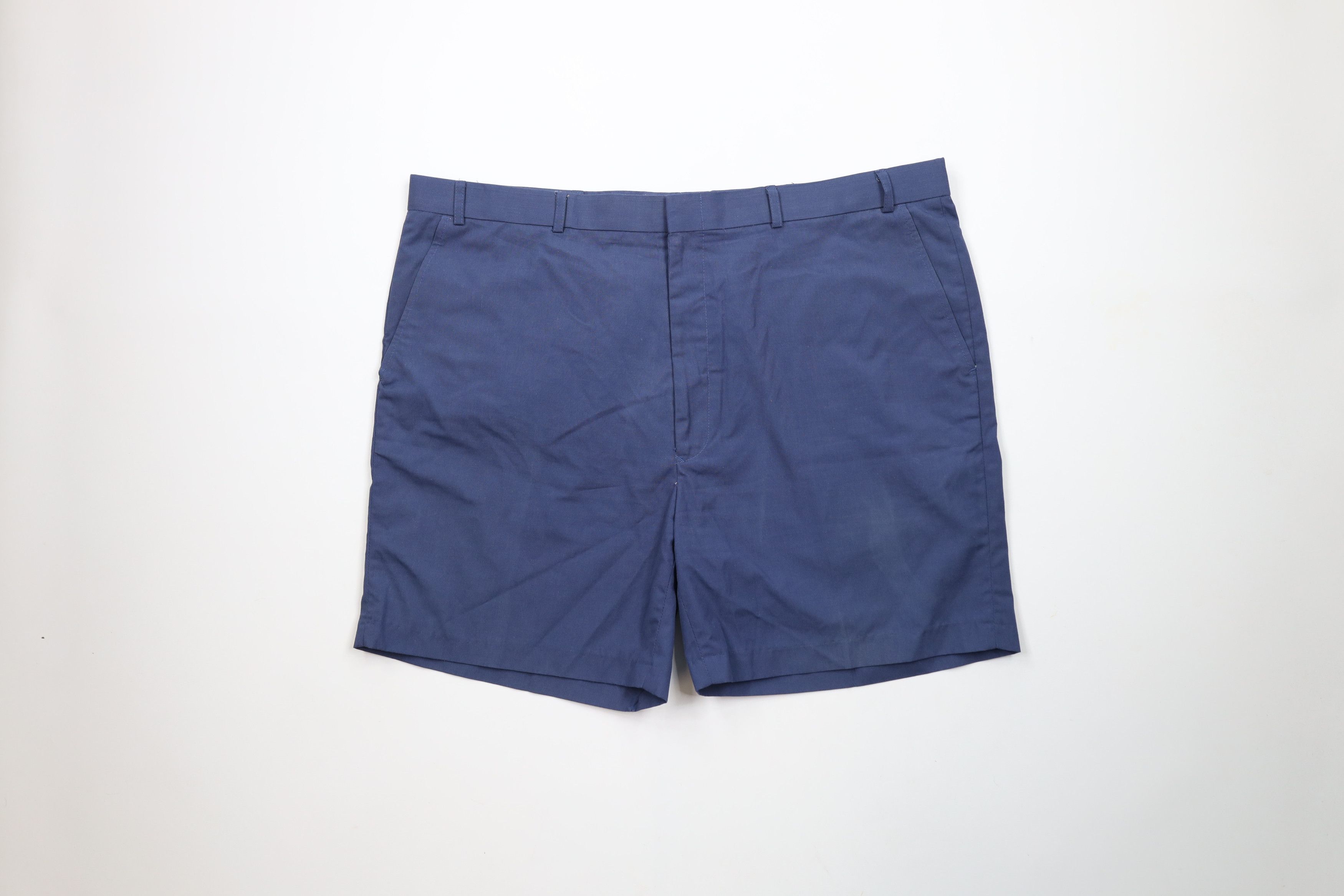 Vintage Vintage 80s 90s Streetwear Above Knee Golf Chino Shorts Blue Size US 43 - 1 Thumbnail