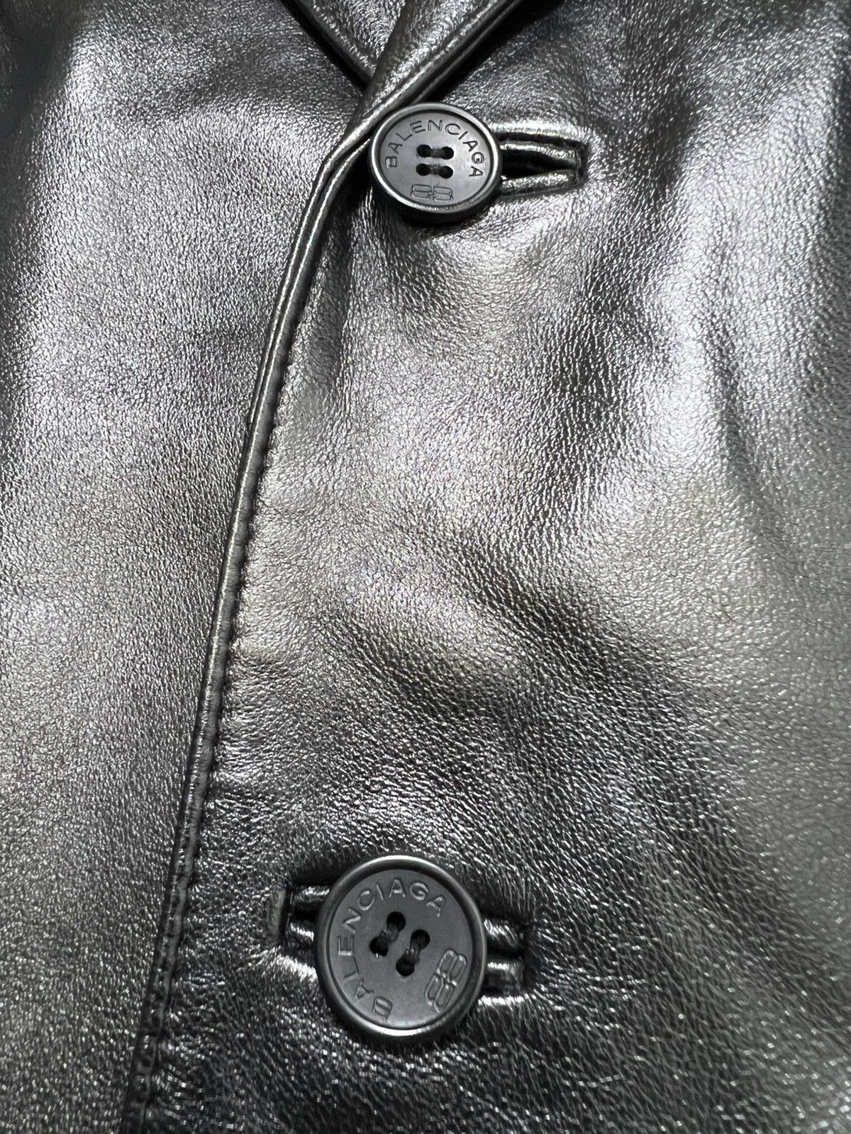 Balenciaga Balenciaga - Vintage - 1997 - Leather Blazer Size US L / EU 52-54 / 3 - 12 Thumbnail