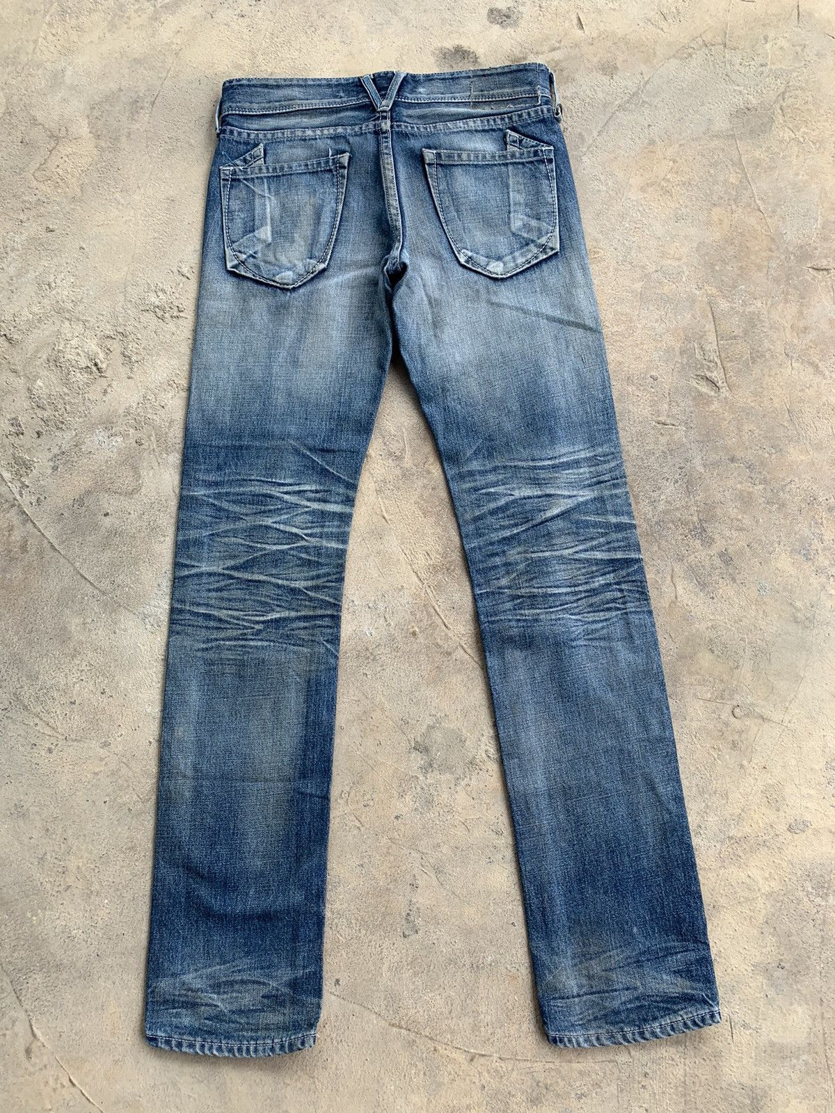 Vanquish Vanquish Gold Rusty Japanese Distressed Denim Size US 31 - 2 Thumbnail
