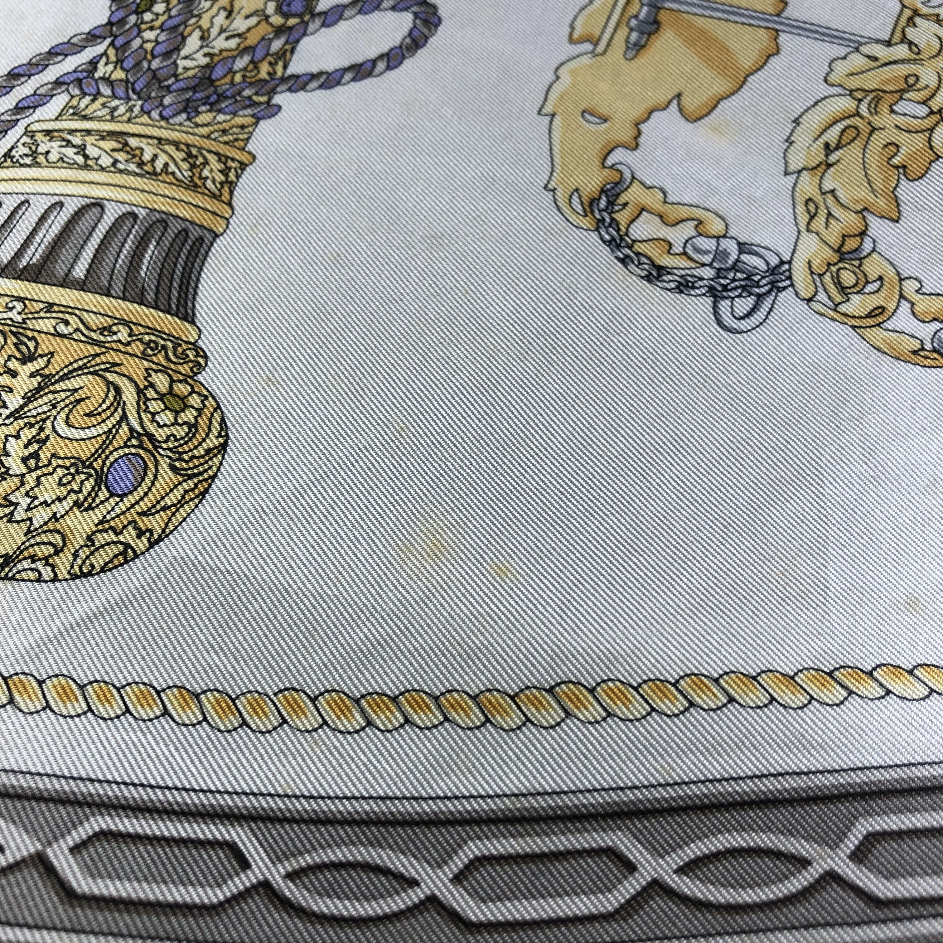 Lancel Vintage Lancel Luxury Baroque Silk Scarf M938 Size ONE SIZE - 7 Thumbnail