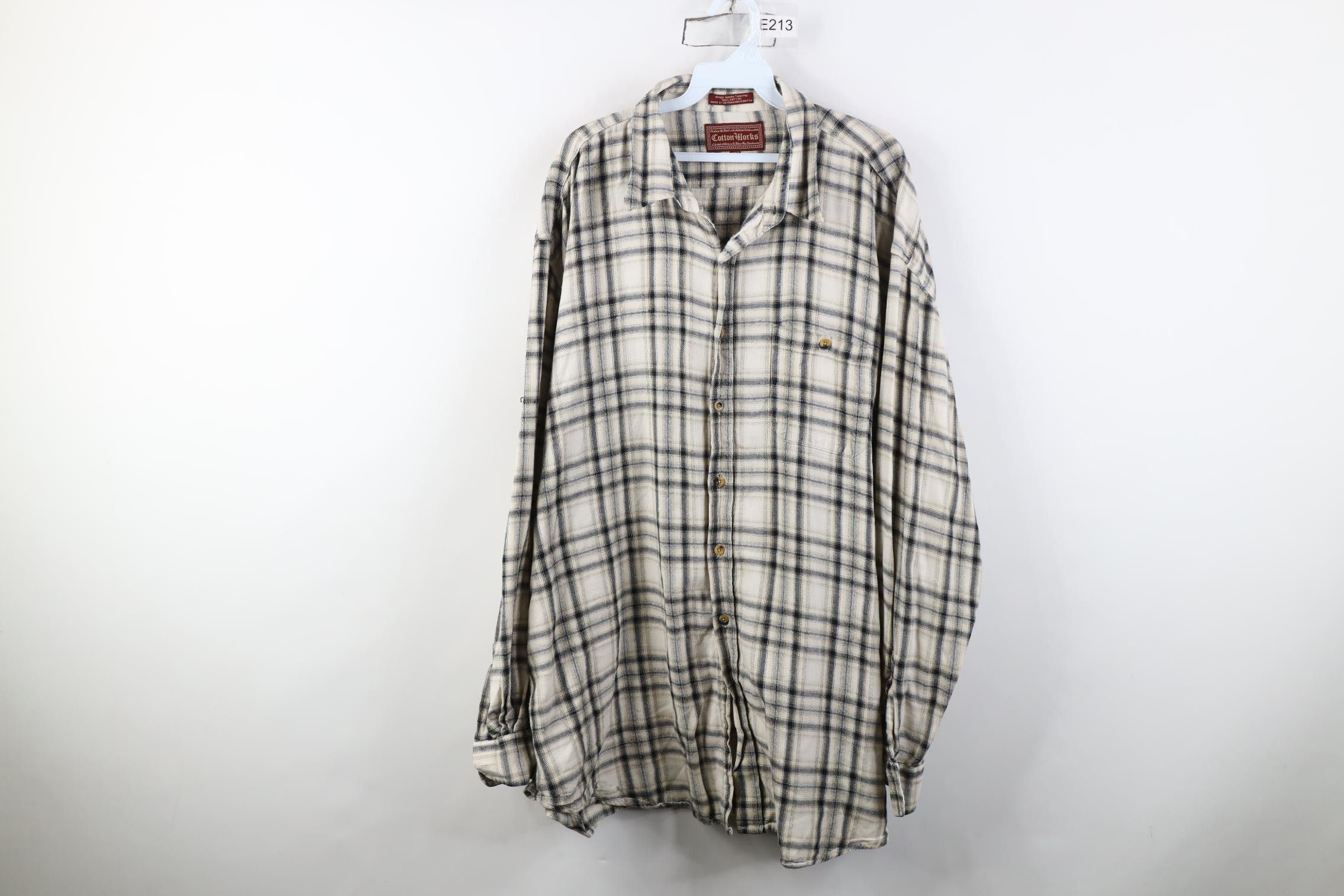 Vintage Vintage 90s Streetwear Single Needle Flannel Button Shirt Size US XXL / EU 58 / 5 - 1 Thumbnail