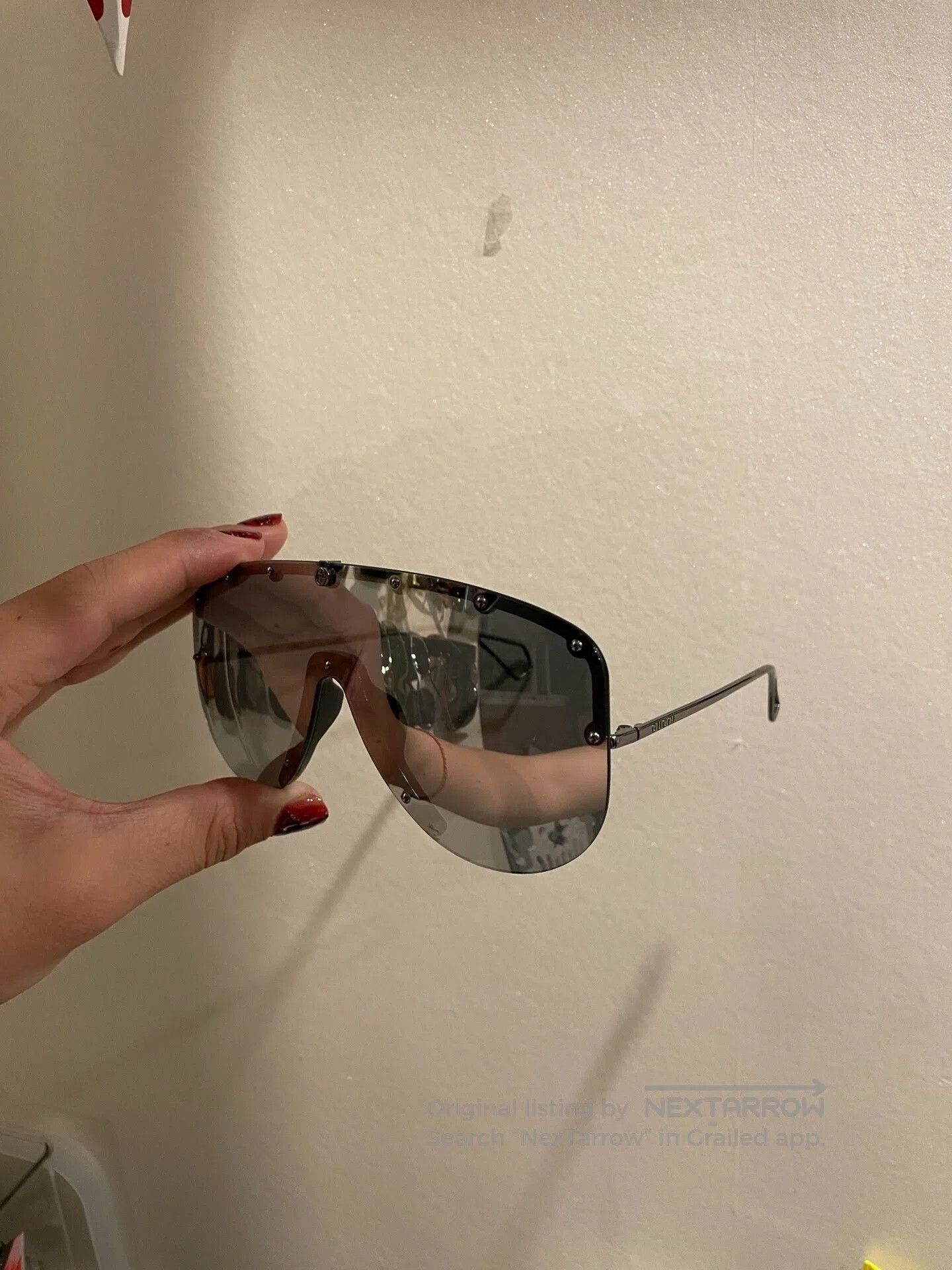 Gucci Gucci Cat 3 Retro Sunglasses. Size ONE SIZE - 2 Thumbnail