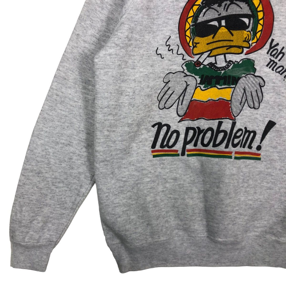 Vintage 🔥90’s Vintage Crewneck Sweatshirt Hanes Duck Dude Big Logo Size US L / EU 52-54 / 3 - 3 Thumbnail