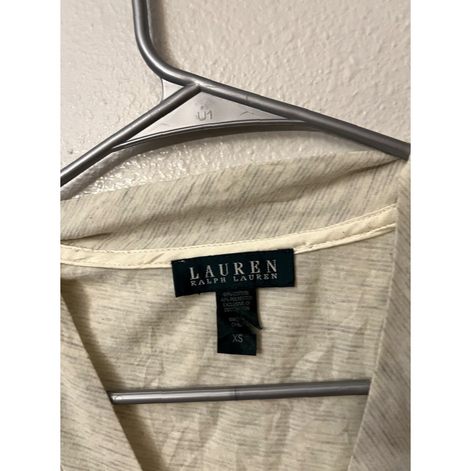 Ralph Lauren Lauren Ralph Lauren 100% Cotton Sleep Shirt Sleeveless V-Neck XS Beige Womens Shirt Limited Size XS / US 0-2 / IT 36-38 - 2 Thumbnail