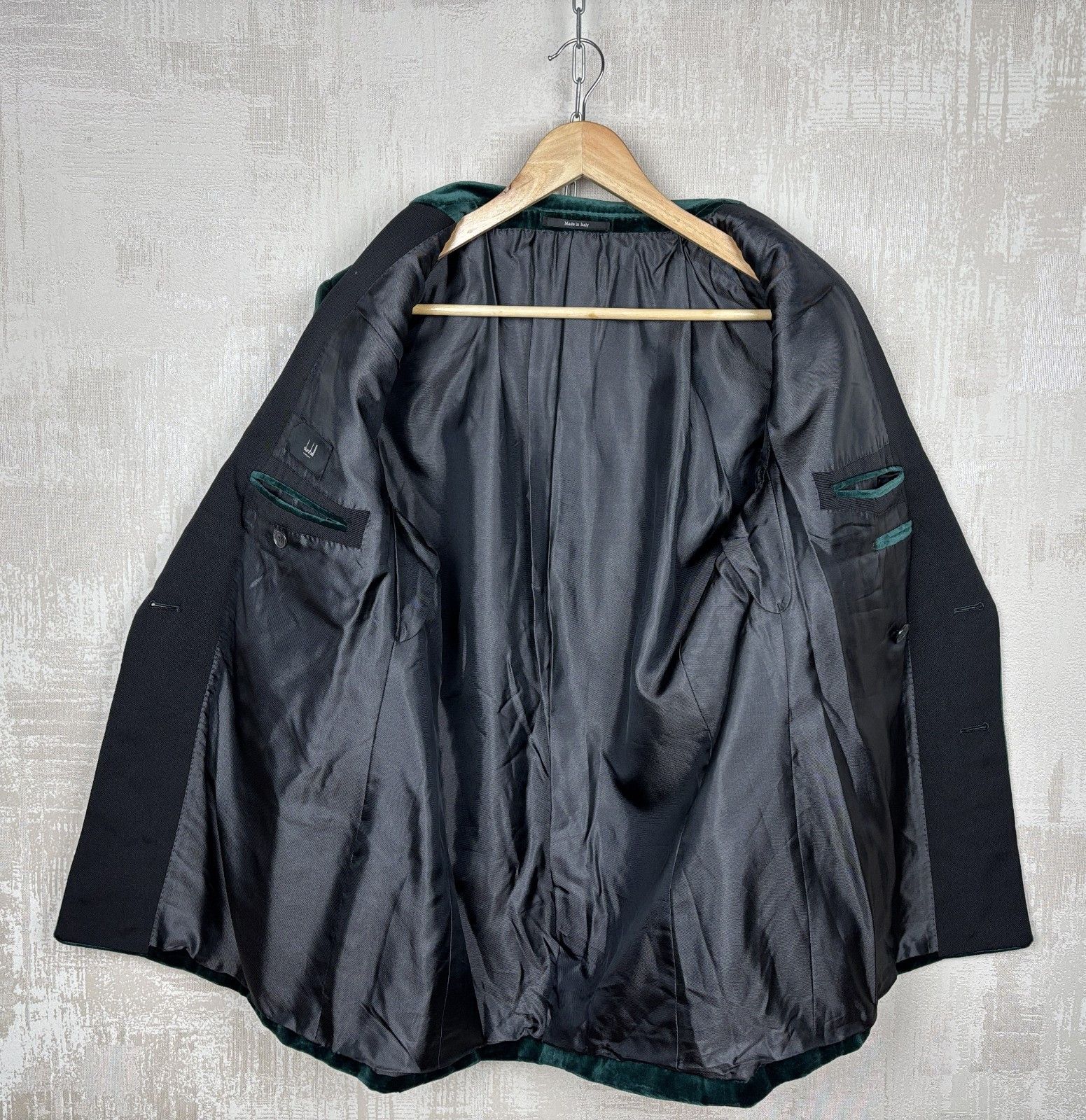Alfred Dunhill Dunhill London Velvet Double Breasted Blazer Smoking Size 40R - 14 Thumbnail
