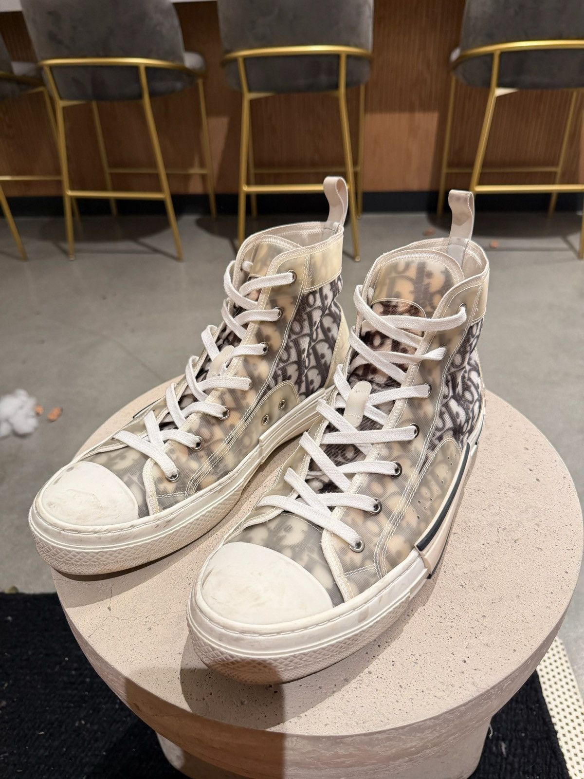 Dior STEAL! Dior Oblique B23 High top shoes Size US 11 / EU 44 - 2 Thumbnail
