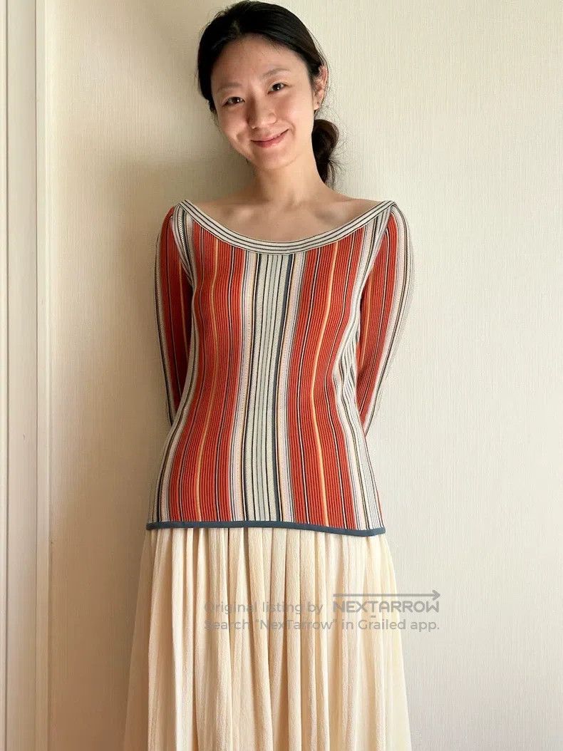 Hermes Hermes One-shoulder Seven-eighths Sleeve Slim Top Size S / US 4 / IT 40 - 5 Thumbnail
