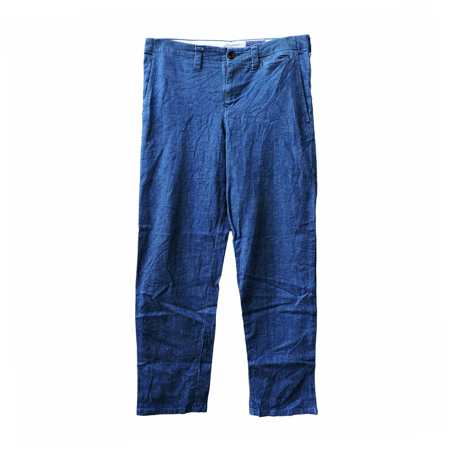 Blue Blue Japan PURE INDIGO BLUE BLUE JAPAN LIGHTWEIGHT DENIM LONG PANTS Size US 31 - 1 Thumbnail