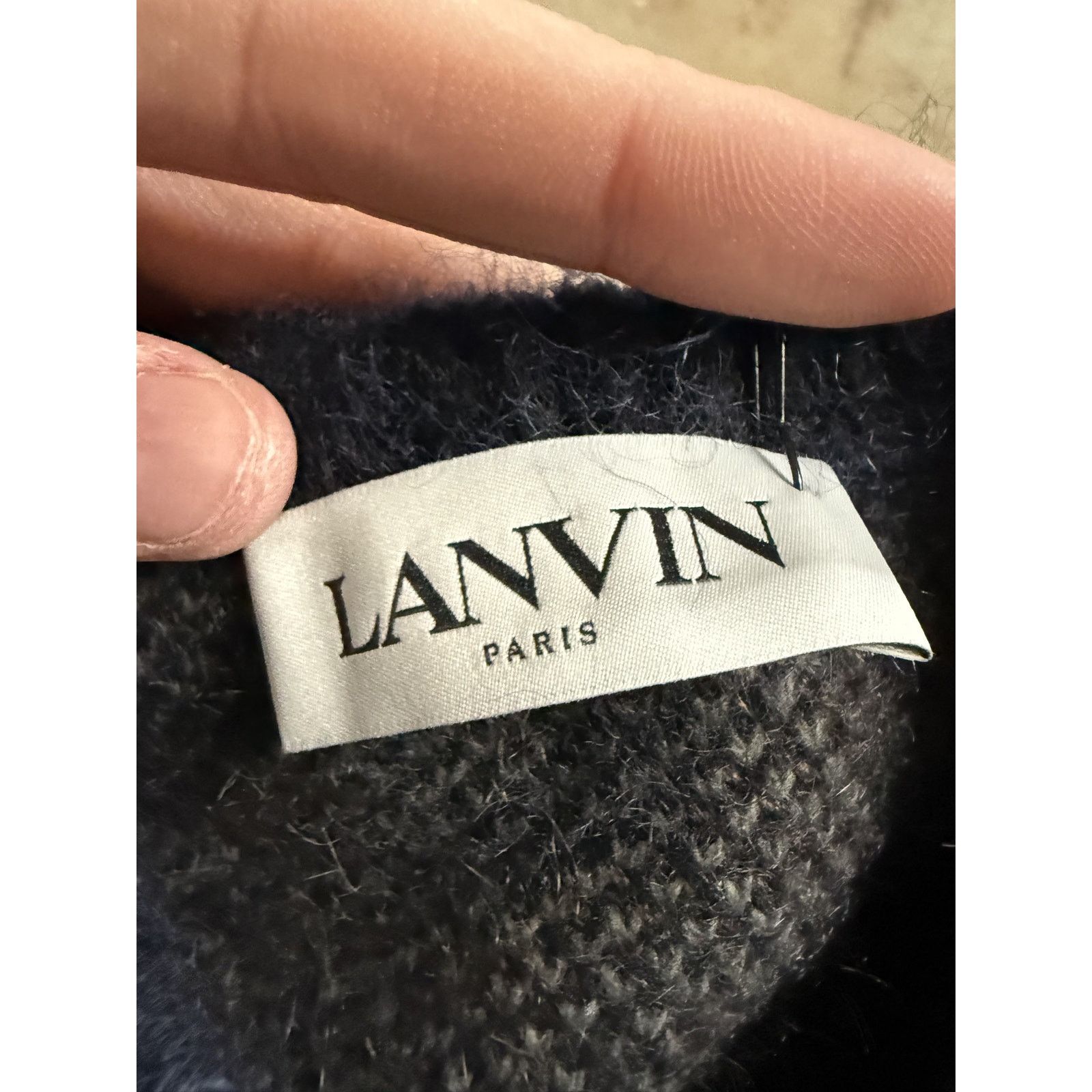 Lanvin Lanvin Blue Camo Mohair Sweater Used Large Size US L / EU 52-54 / 3 - 4 Thumbnail