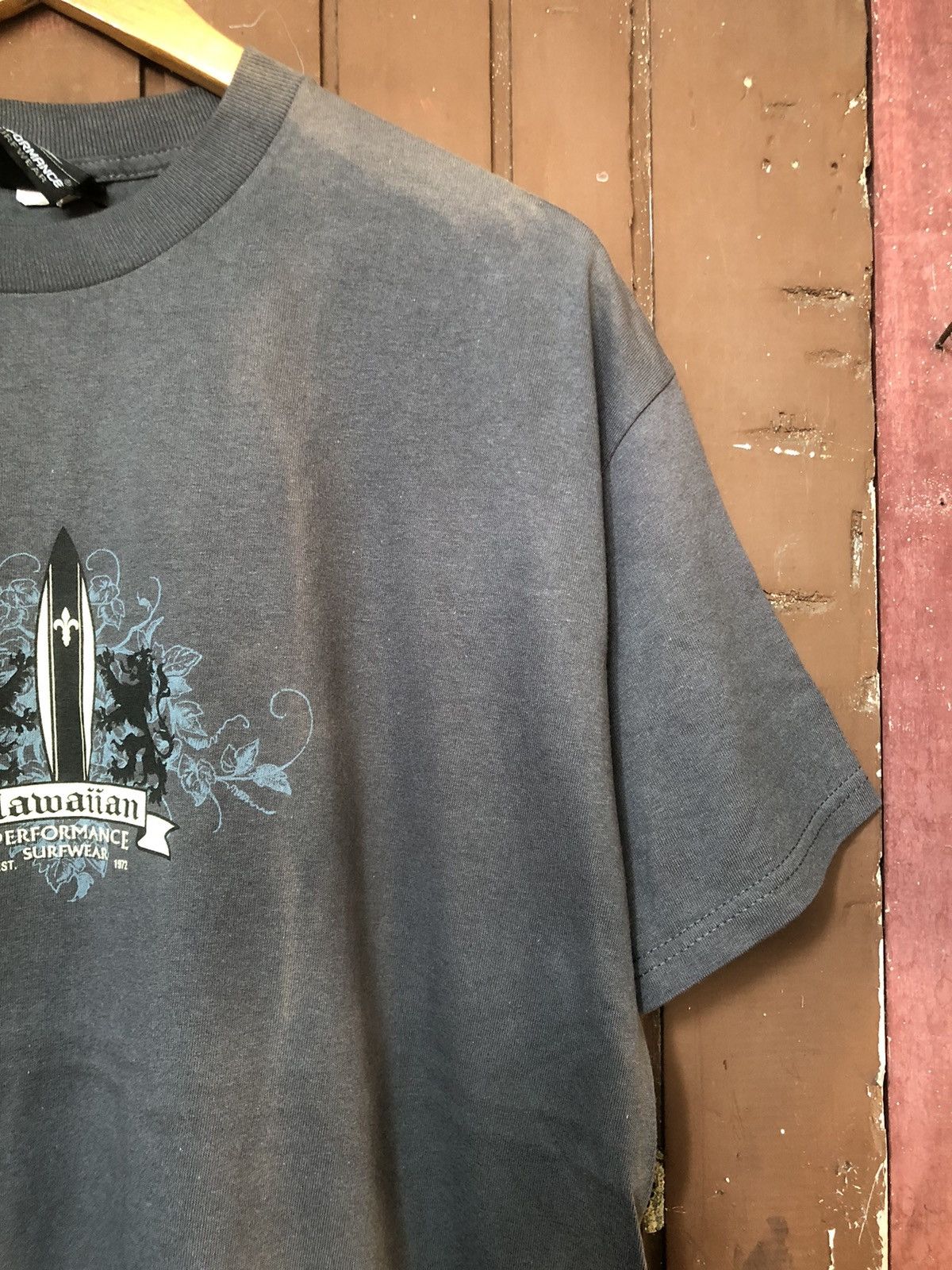 Quiksilver Vintage 90s Sunfaded Hawaiian Performance Surfwear Tshirt Size US L / EU 52-54 / 3 - 3 Thumbnail