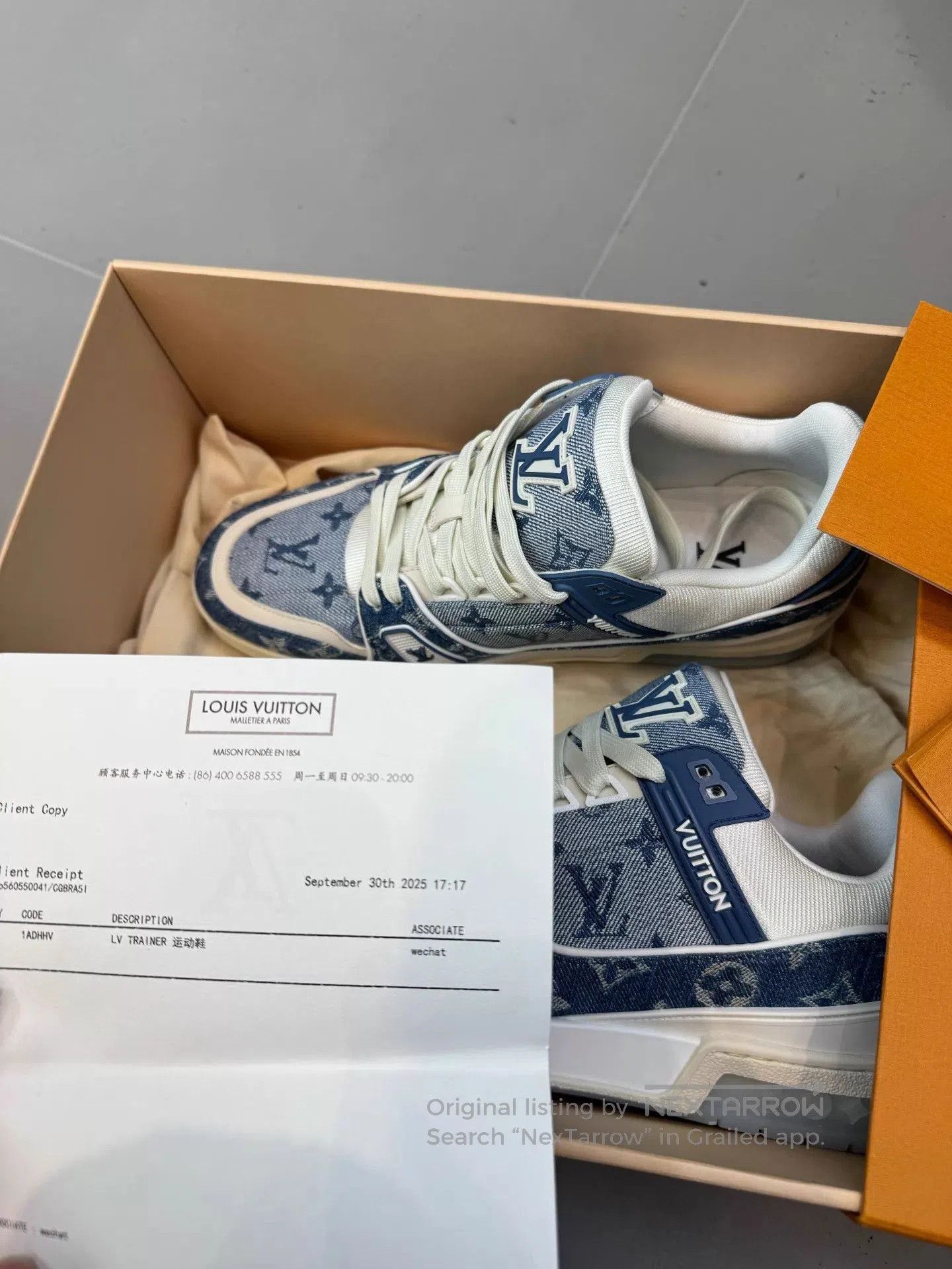 Louis Vuitton Blue Low. Size US 9 / EU 42 - 1 Thumbnail