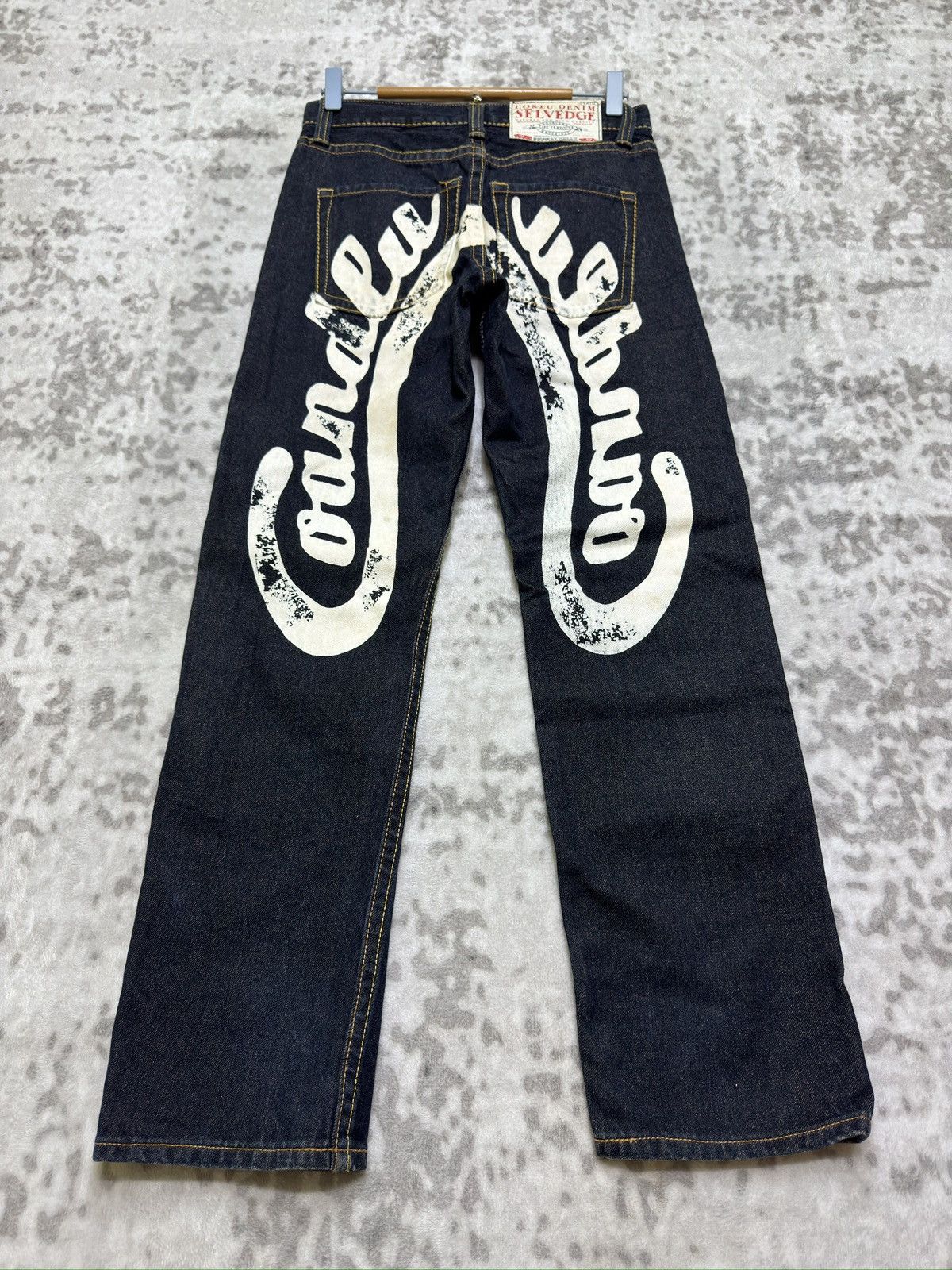 Hysteric Glamour Vintage Cocolulu CO&LU Painted Logo Selvedge Jeans Size US 28 / EU 44 - 1 Thumbnail