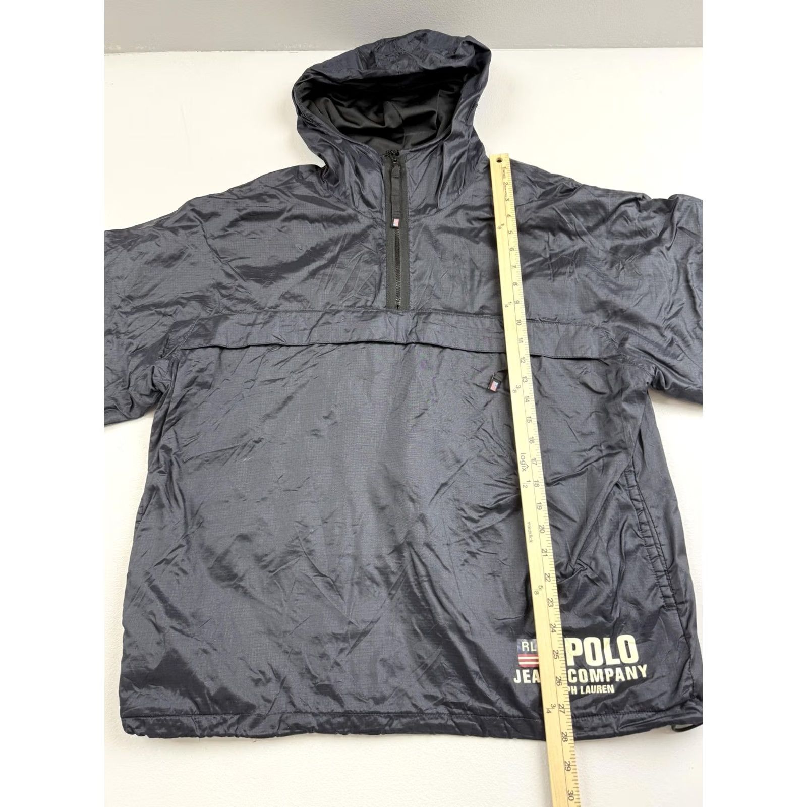 Vintage VINTAGE Polo Jeans Co. Ralph Lauren Jacket Mens Medium Gray Hooded Anorak 1/4 Zip Size US M / EU 48-50 / 2 - 4 Thumbnail