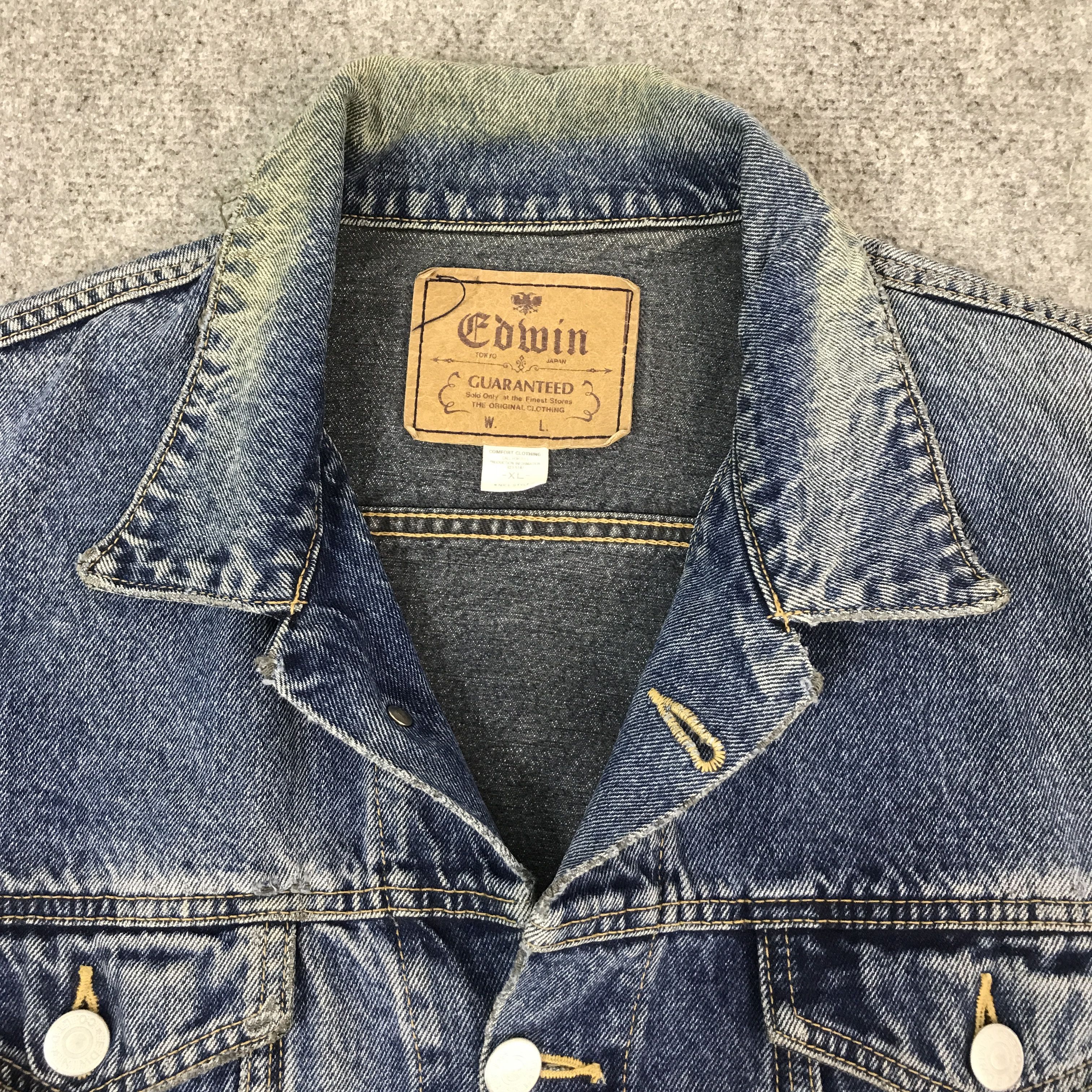 Edwin Vtg Edwin tracker denim jeans jacket Size US XL / EU 56 / 4 - 7 Thumbnail