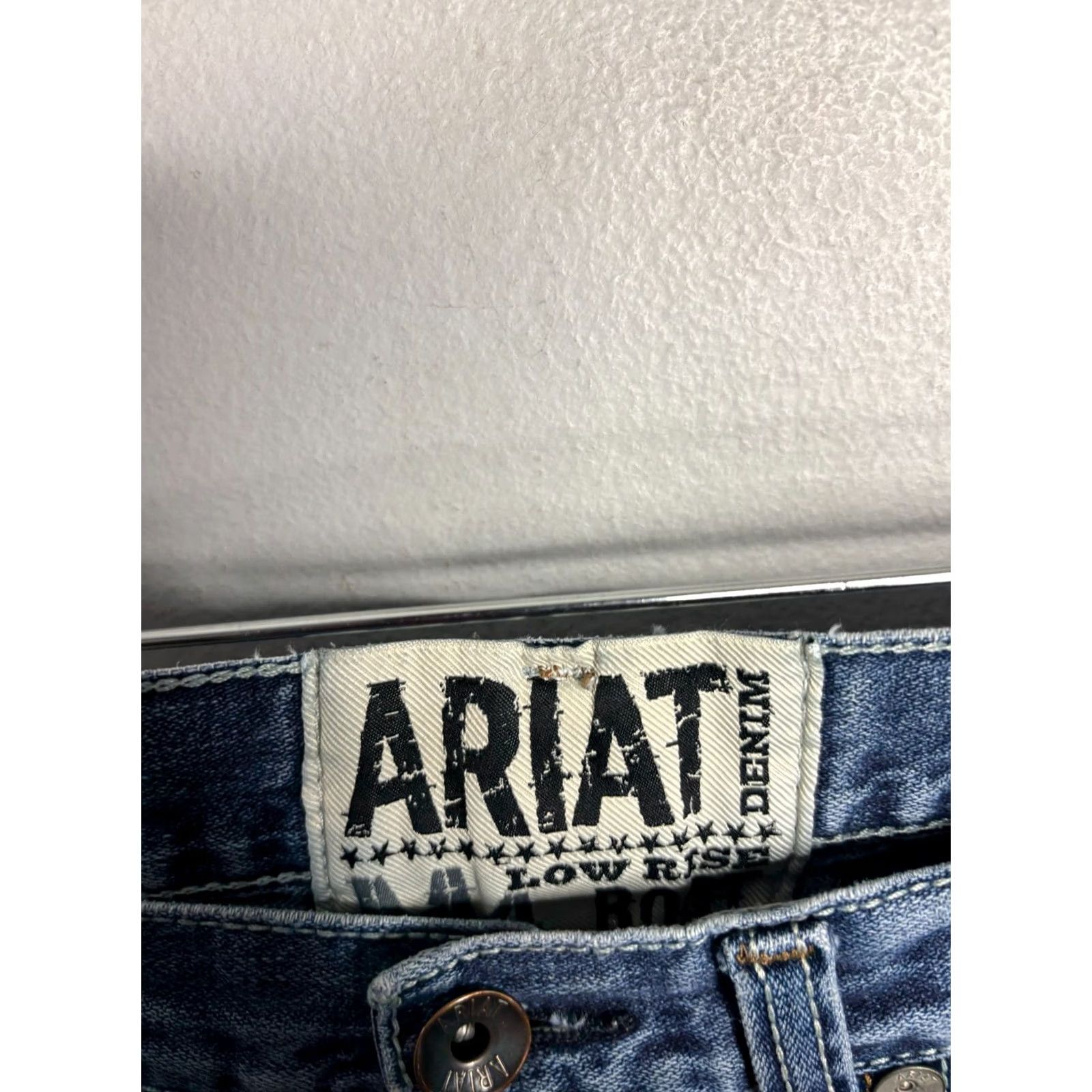 Ariat Ariat Jeans 32/32 Mens Denim Bootcut Slim Western Rodeo 5736 Blue 5-Pocket USA Cowboy Southwestern USA 8/10 VINTAGE No Size US 32 / EU 48 - 3 Thumbnail